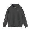 Java June's Coffee Shop Hoodie — White Logo Pullover with Back Cup Design