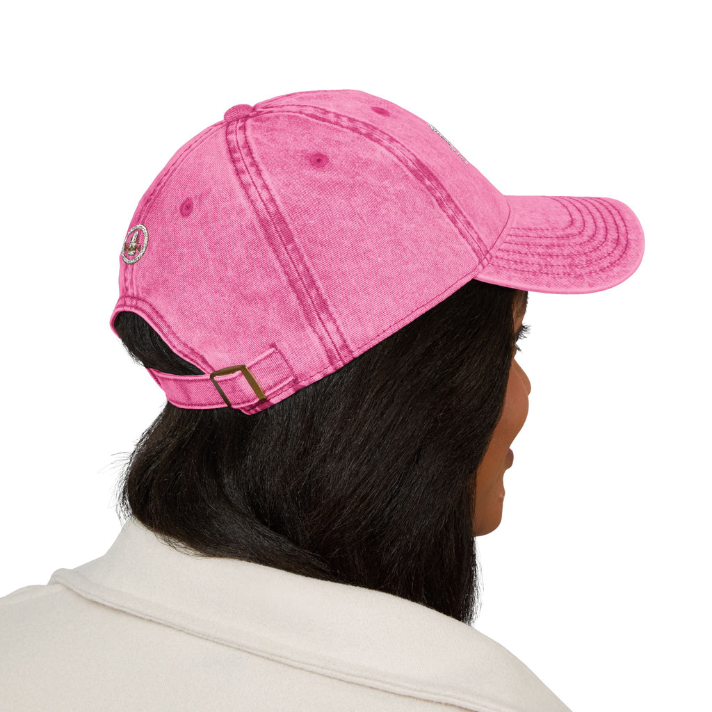 DRAFT Vintage Embroidered Baseball Cap — "Java Juno Coffeehouse" Washed Cotton