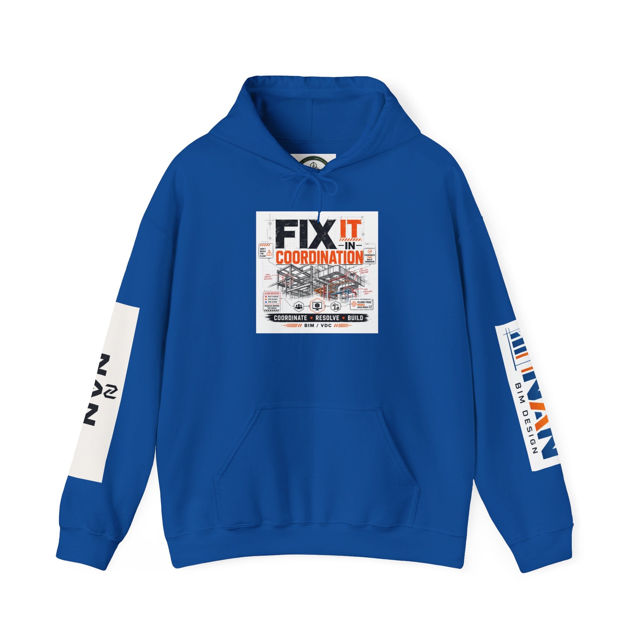 FIX IT IN CORDINATION Hoodie — NAN First Time Logo Pullover