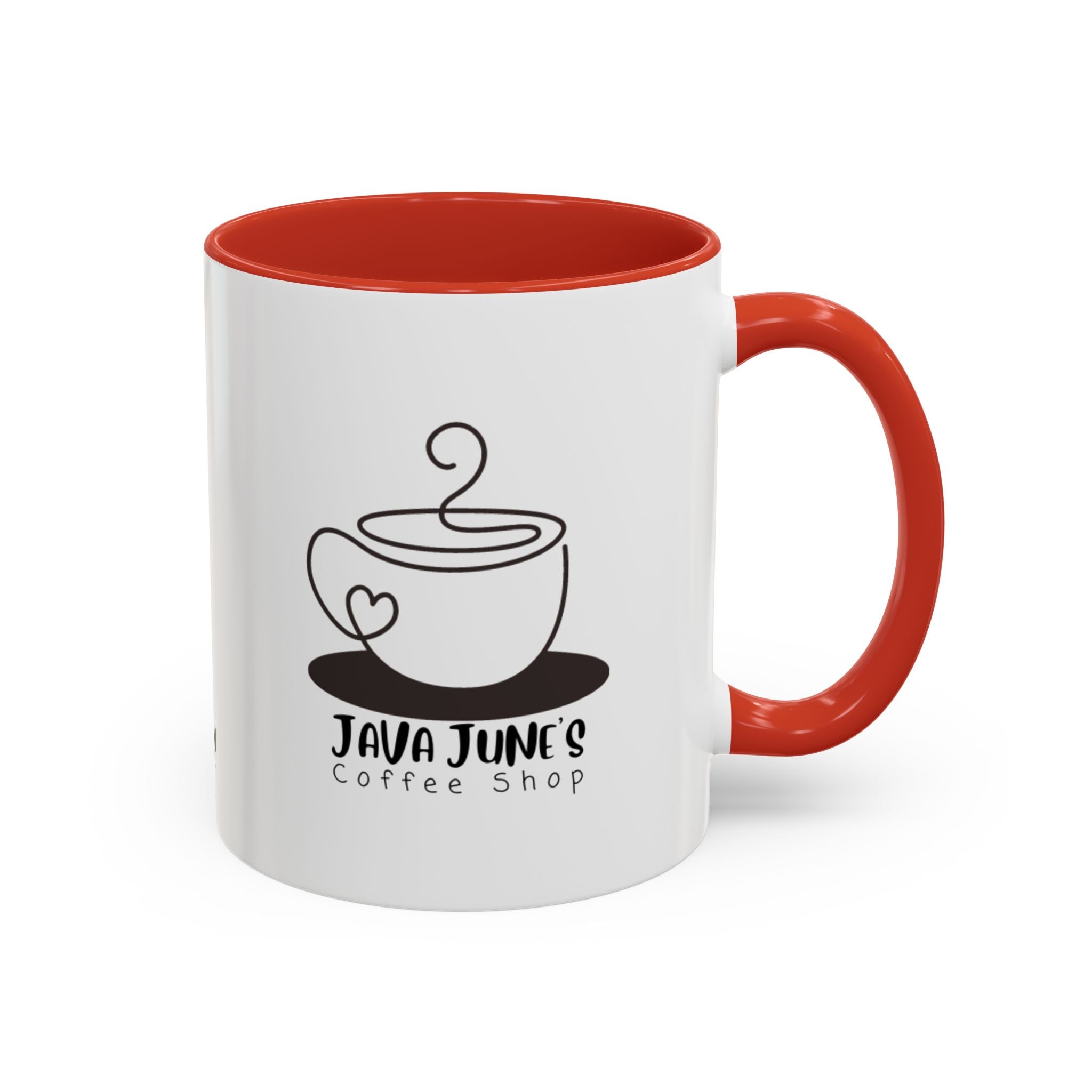 Java June’s Coffee Shop Accent Mug — 11/15oz Ceramic Coffee Cup