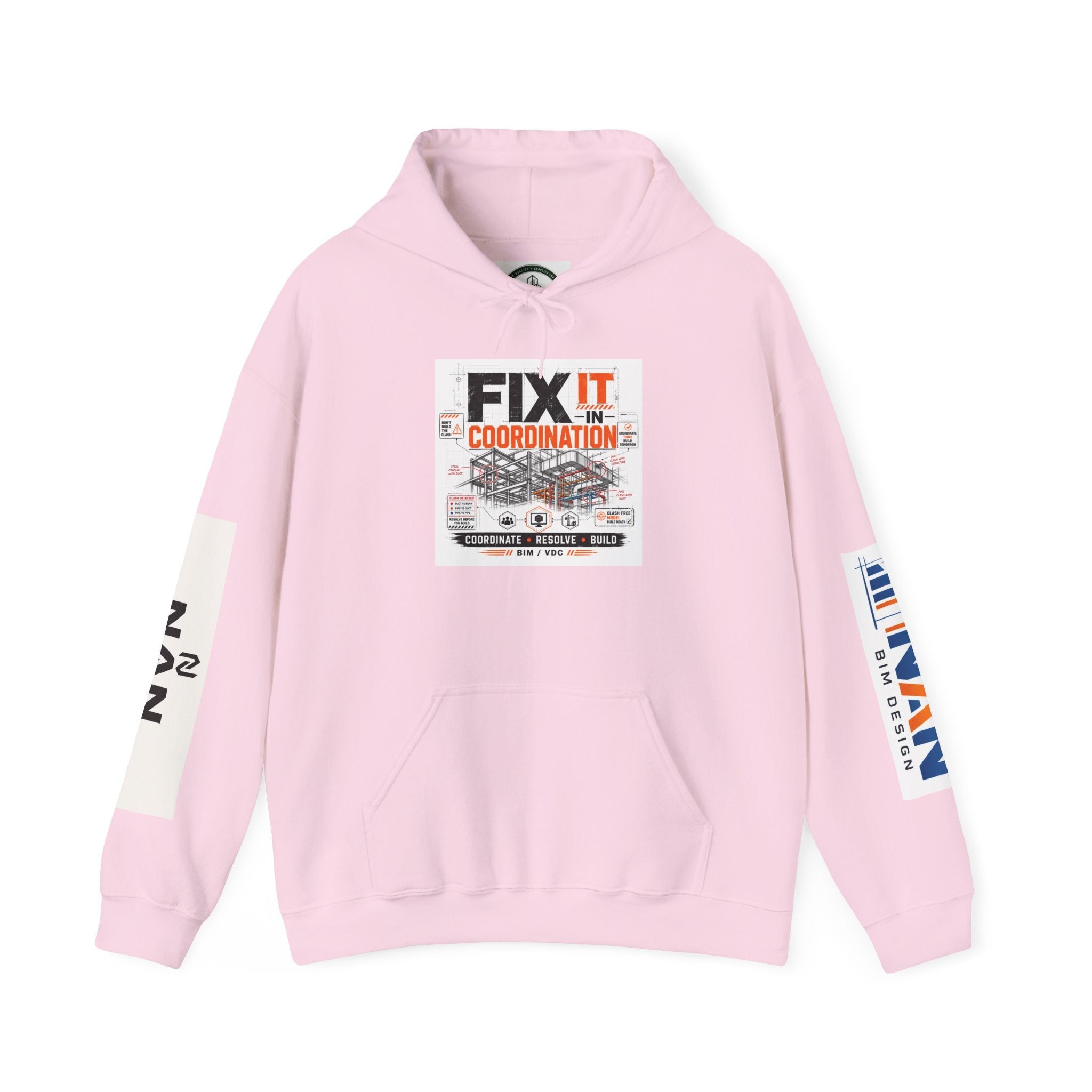 FIX IT IN CORDINATION Hoodie — NAN First Time Logo Pullover