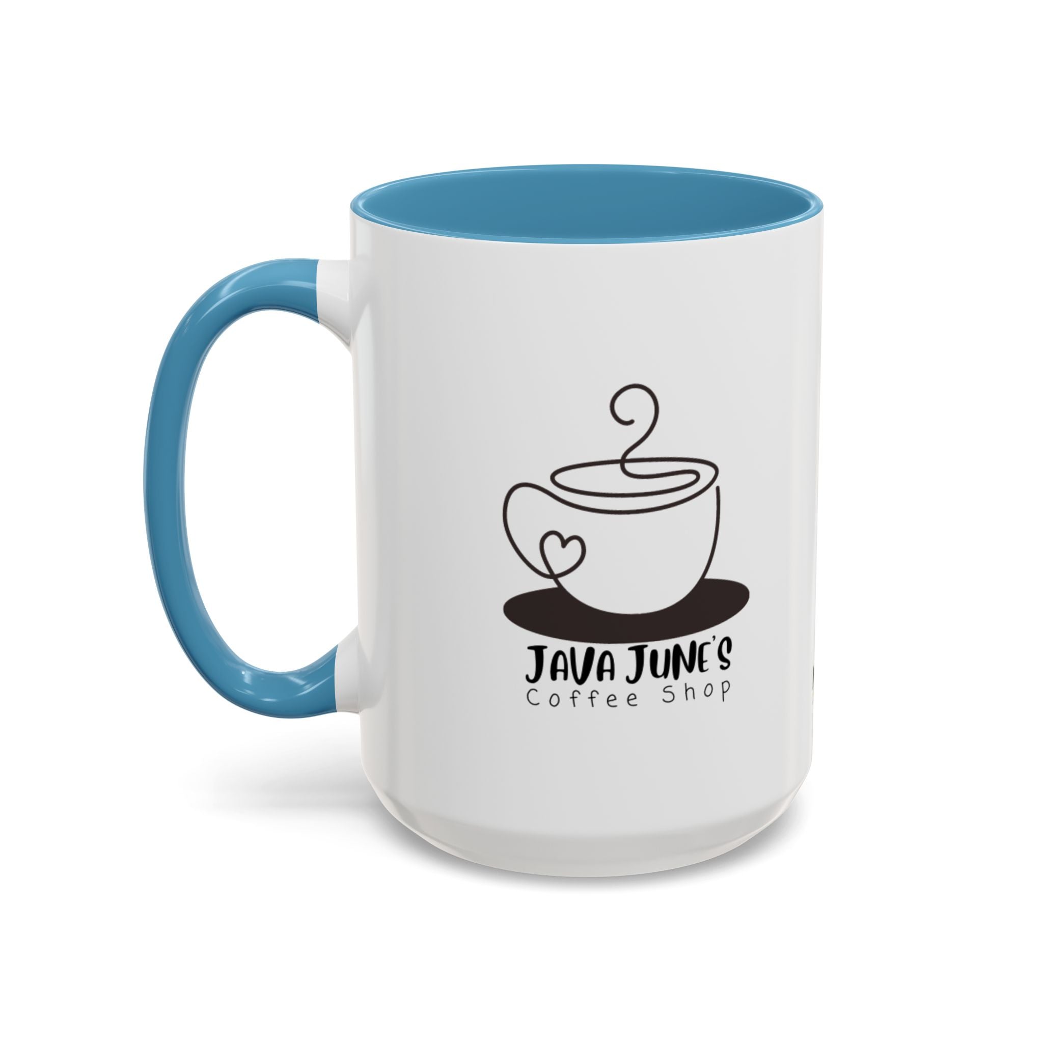Java June’s Coffee Shop Accent Mug — 11/15oz Ceramic Coffee Cup