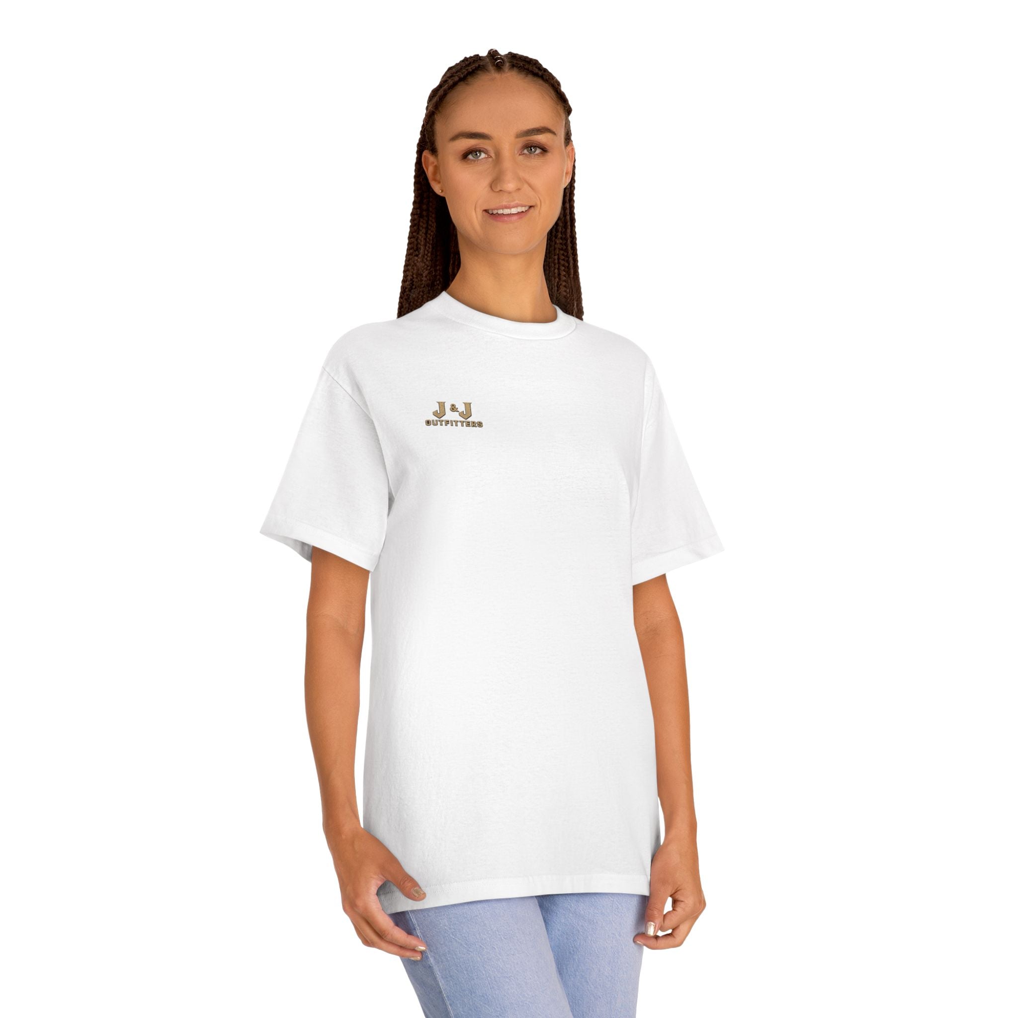 J&J Outfitters Rifle Logo Tee — Hunting Graphic T-Shirt
