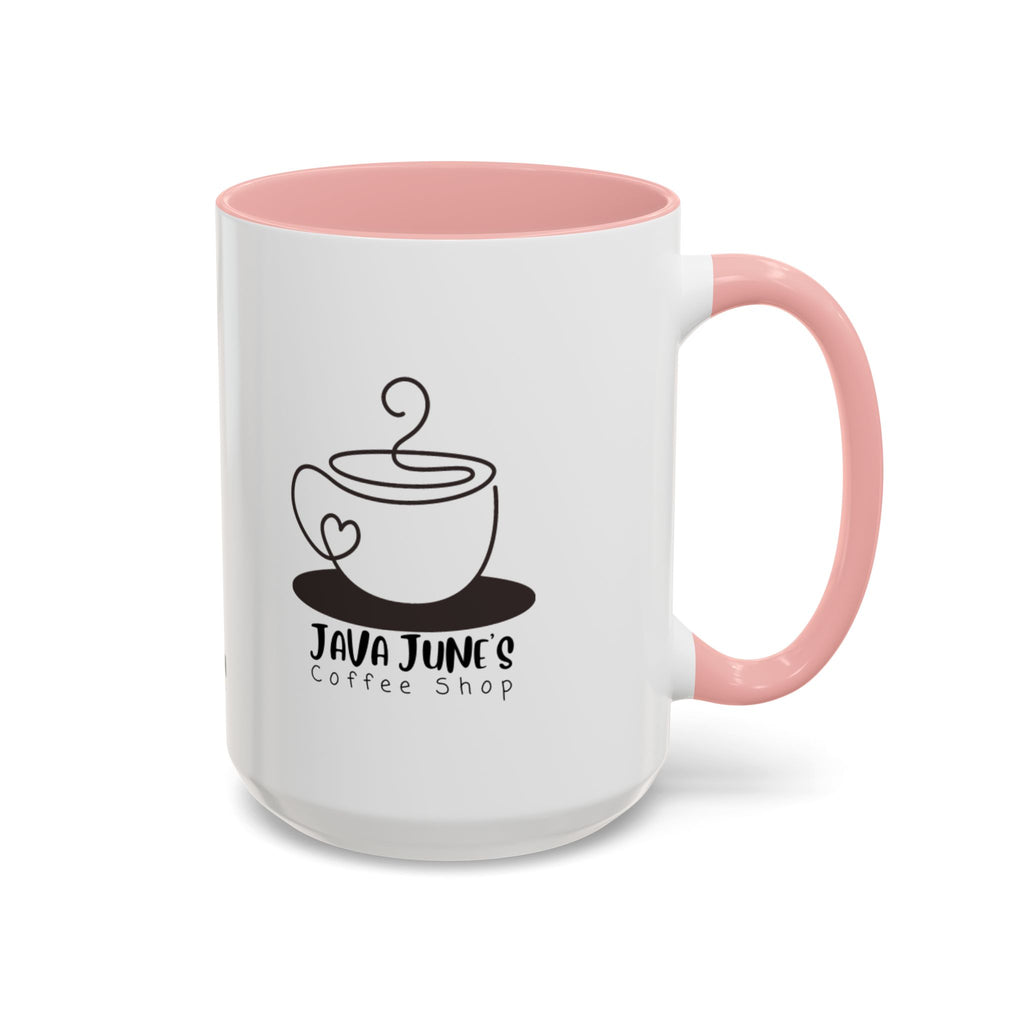 Java June’s Coffee Shop Accent Mug — 11/15oz Ceramic Coffee Cup