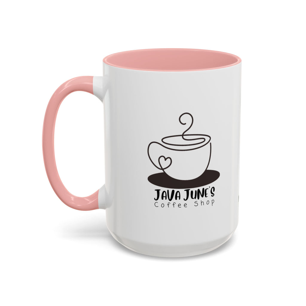 Java June’s Coffee Shop Accent Mug — 11/15oz Ceramic Coffee Cup