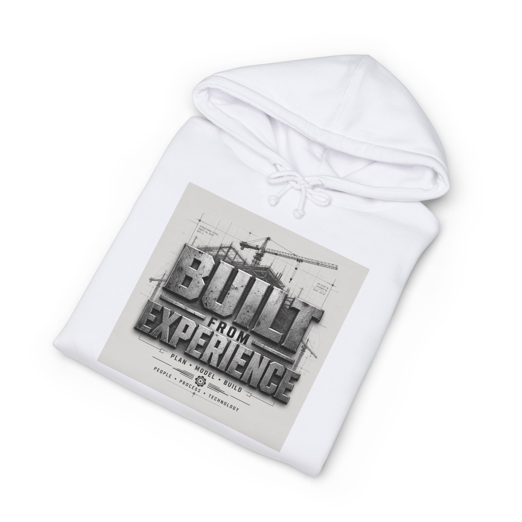 Hoodie — "Built From Experience" Minimalist Crew: Established 2026 Hooded Sweatshirt