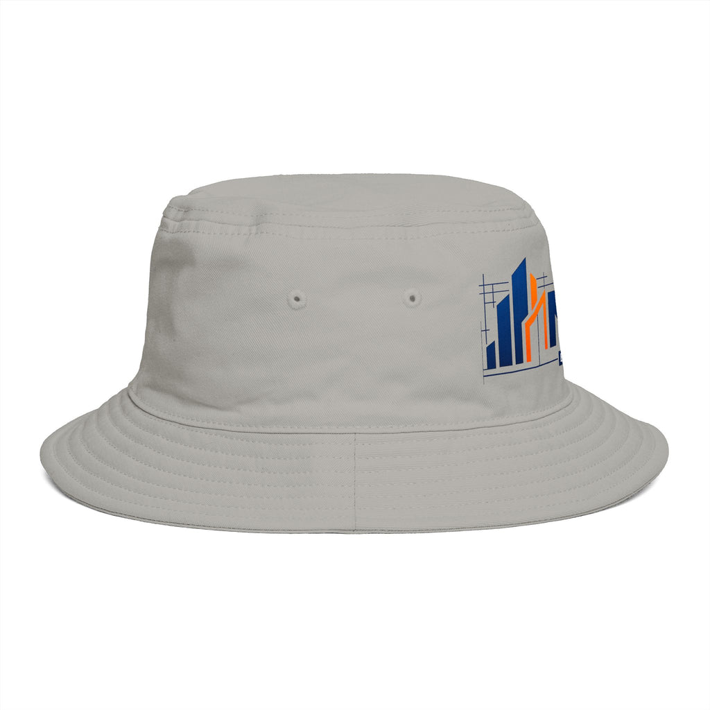 Bucket Hat — NAN BIM Design Logo Embroidered Brown Bucket Hat