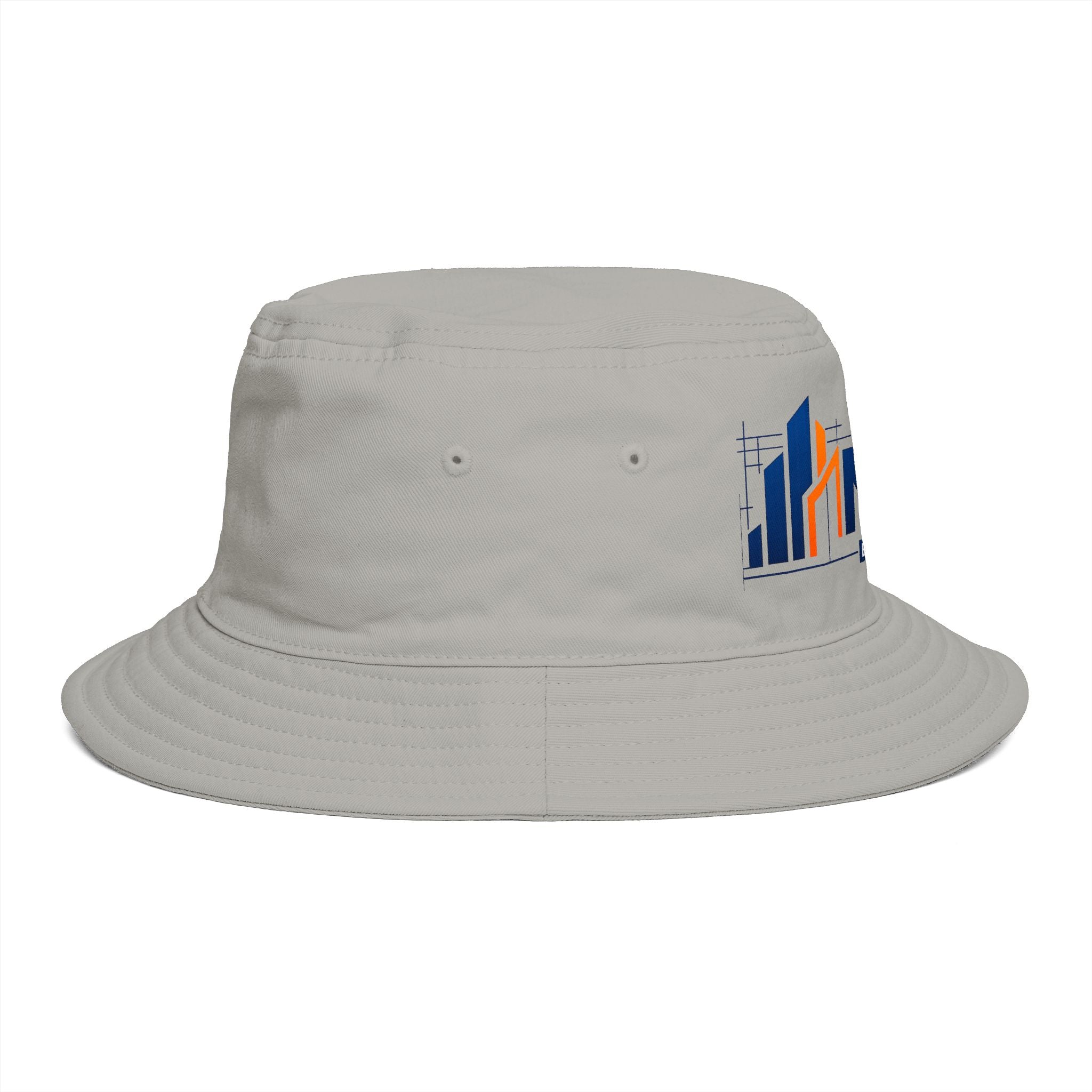 Bucket Hat — NAN BIM Design Logo Embroidered Brown Bucket Hat