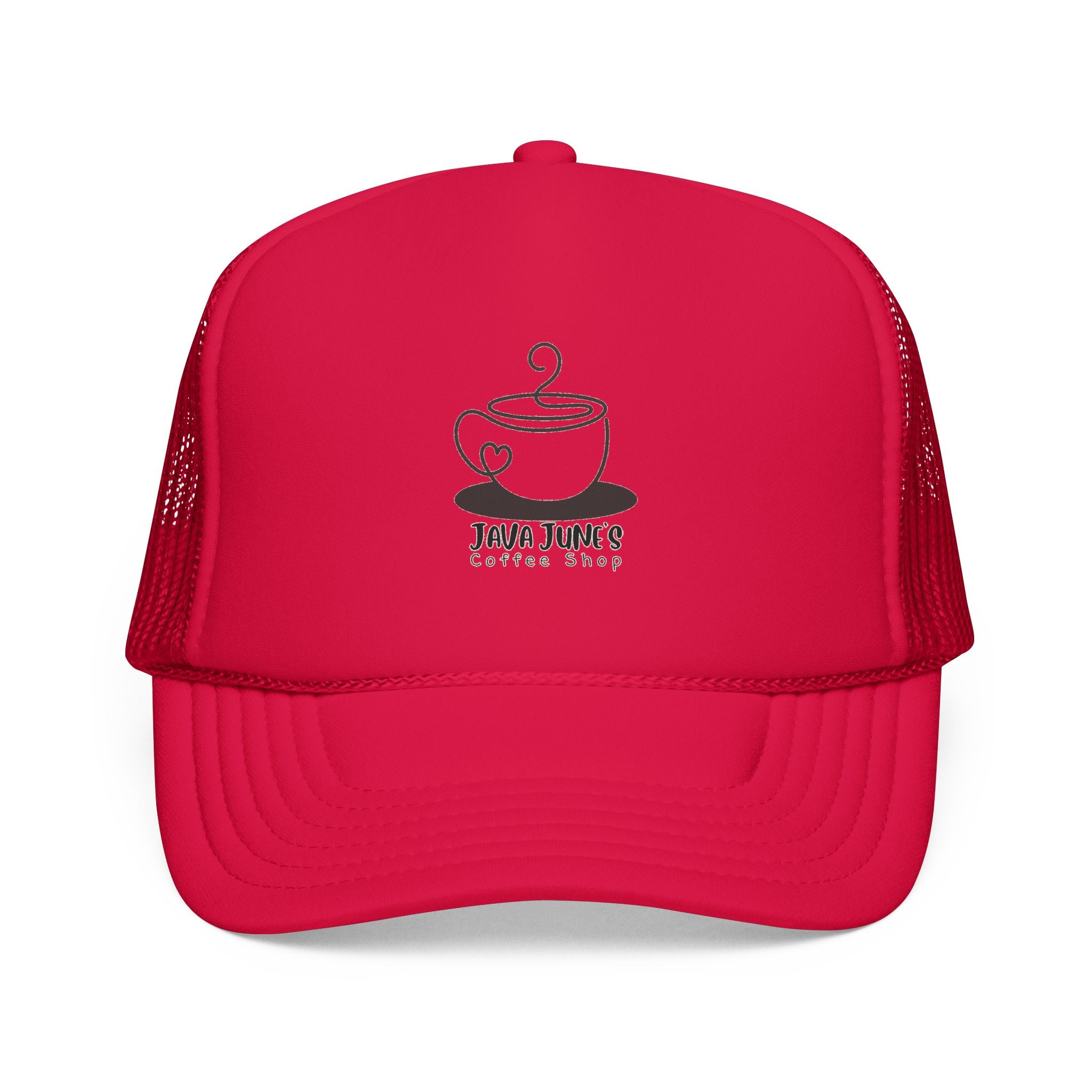 Coffee Shop Trucker Hat – Java June’s Logo Foam Cap