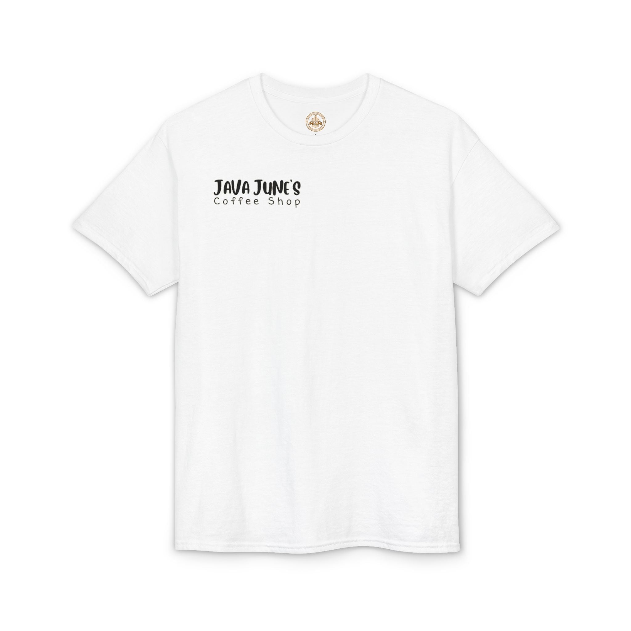 PREMIUM DRAFT Coffee Shop T-Shirt – "Java June's Coffee Shop" Logo Tee