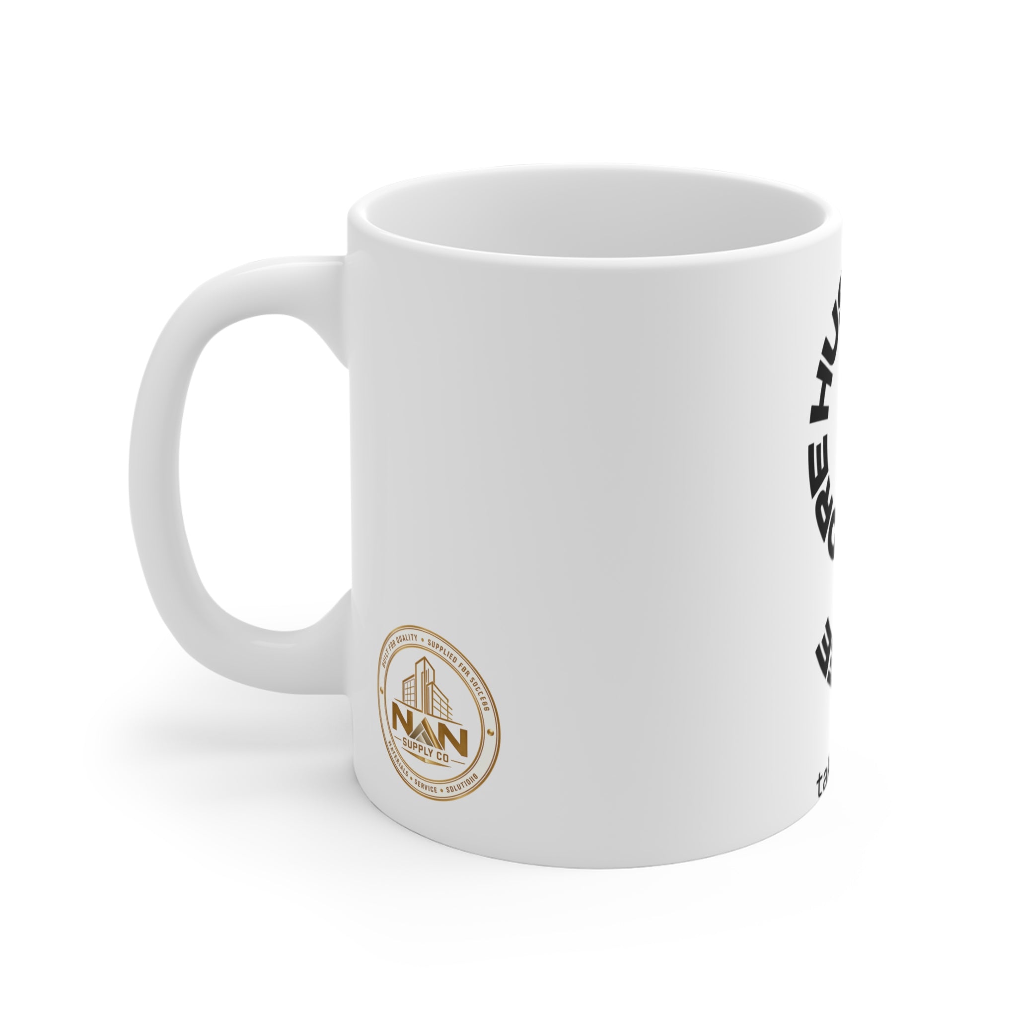 Coffee Hustle Mug — "More Hustle More Coffee" 11oz Motivational Coffee Cup