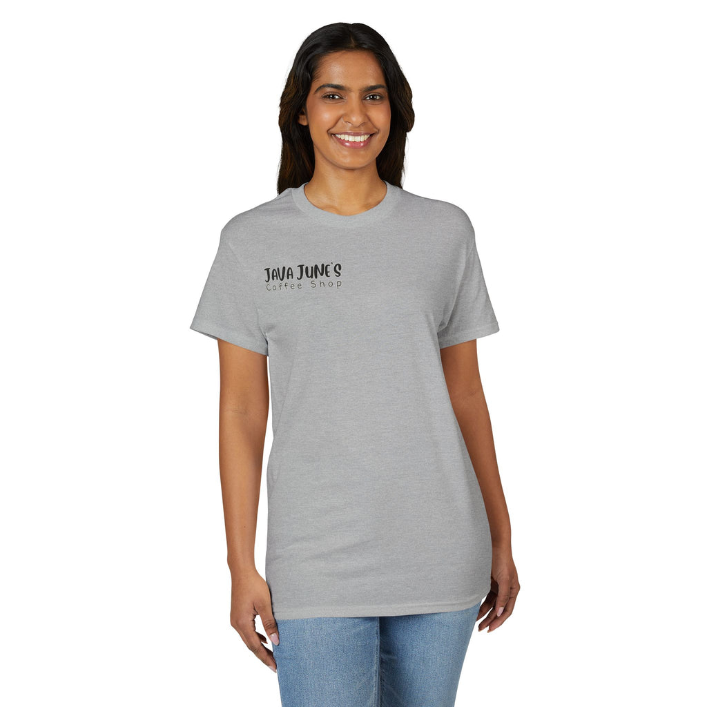 PREMIUM DRAFT Coffee Shop T-Shirt – "Java June's Coffee Shop" Logo Tee