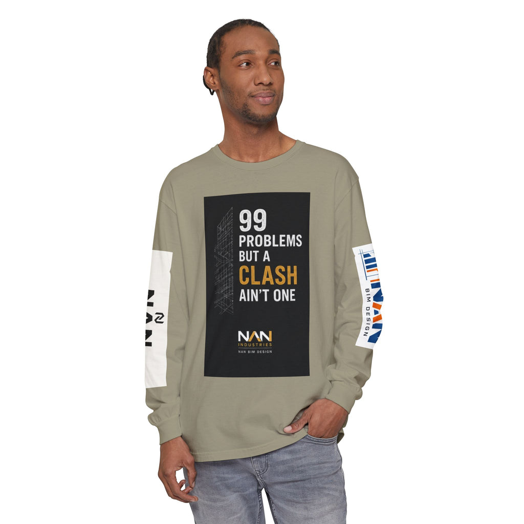 99 Problems But A Clash Ain’t One Long Sleeve Tee — NAN BIM Design Logo Shirt