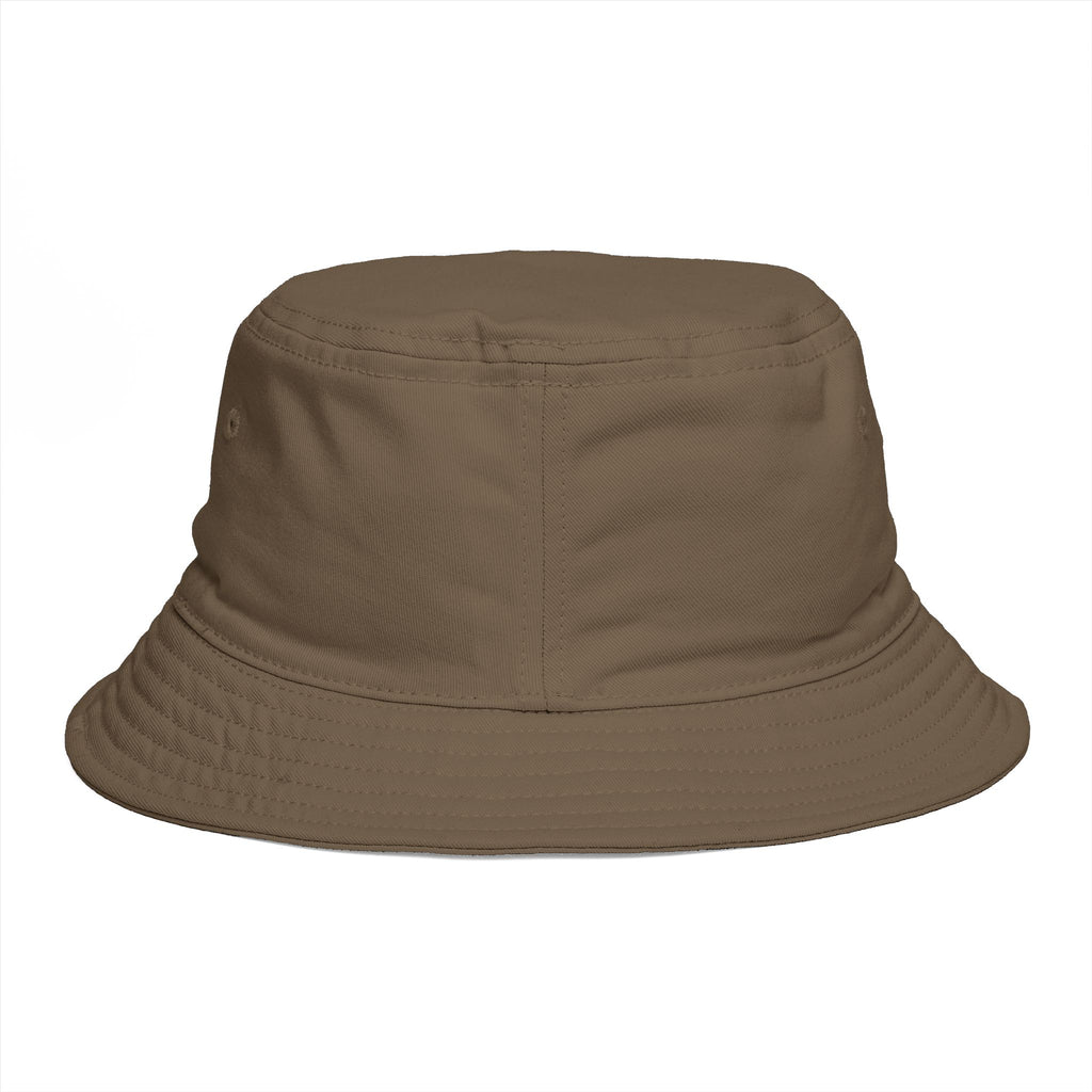 Bucket Hat — NAN BIM Design Logo Embroidered Brown Bucket Hat