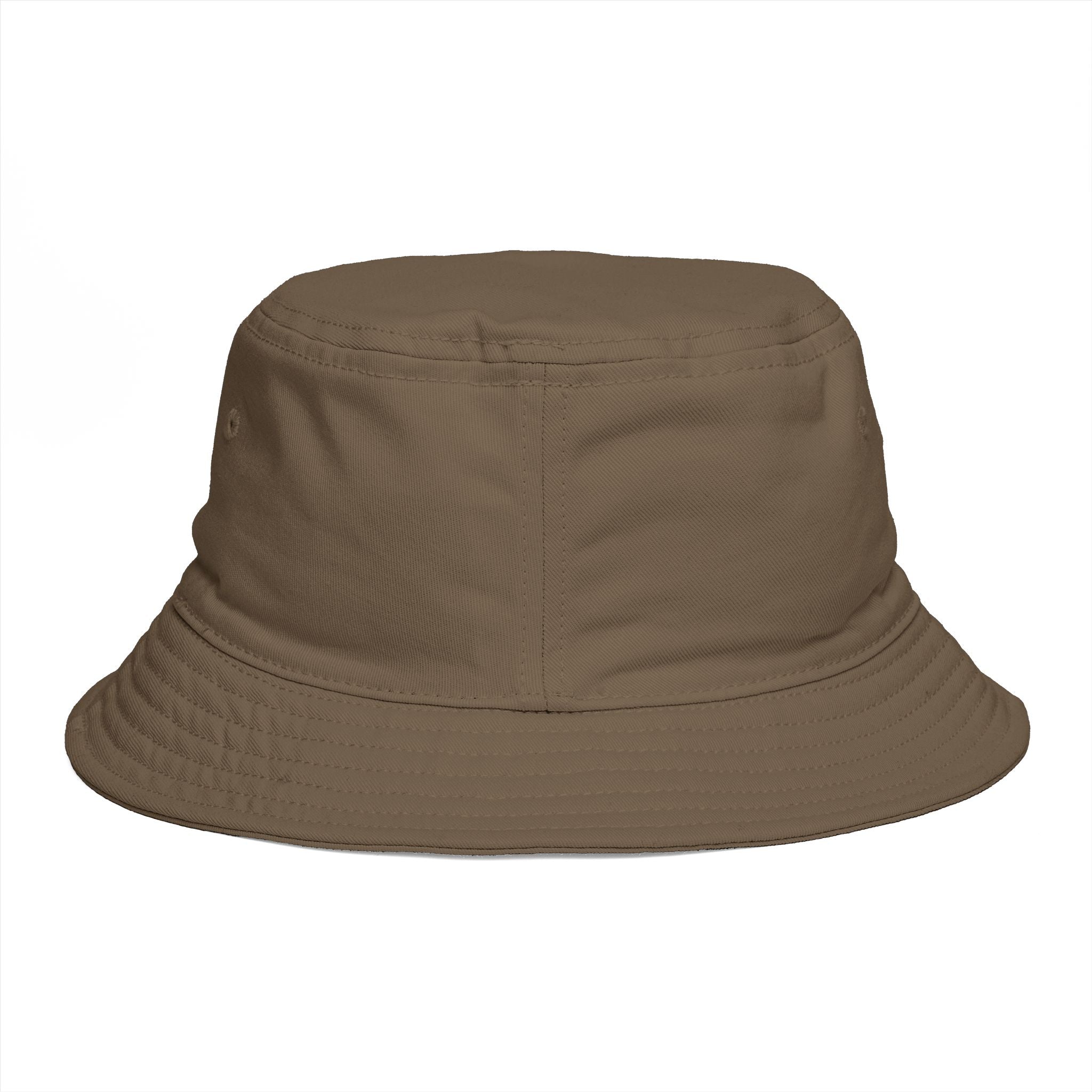 Bucket Hat — NAN BIM Design Logo Embroidered Brown Bucket Hat