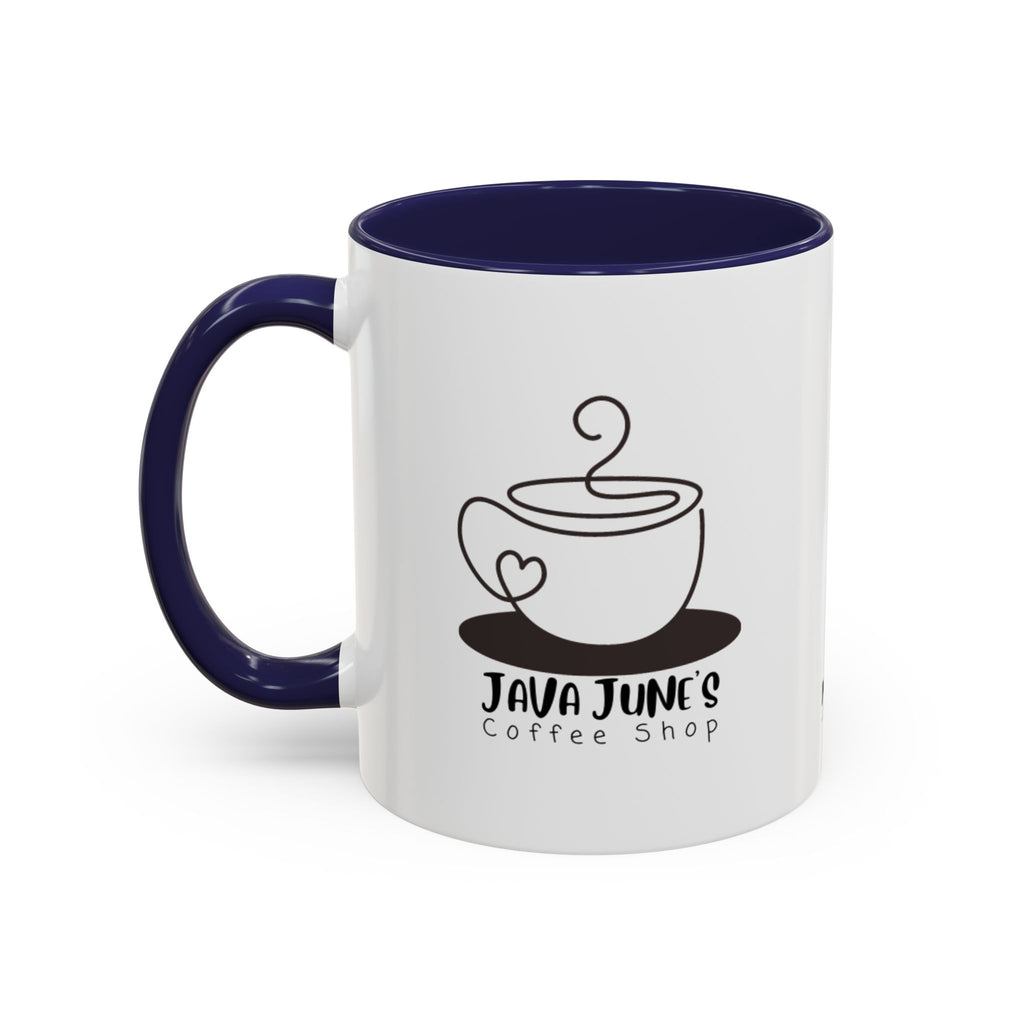 Java June’s Coffee Shop Accent Mug — 11/15oz Ceramic Coffee Cup