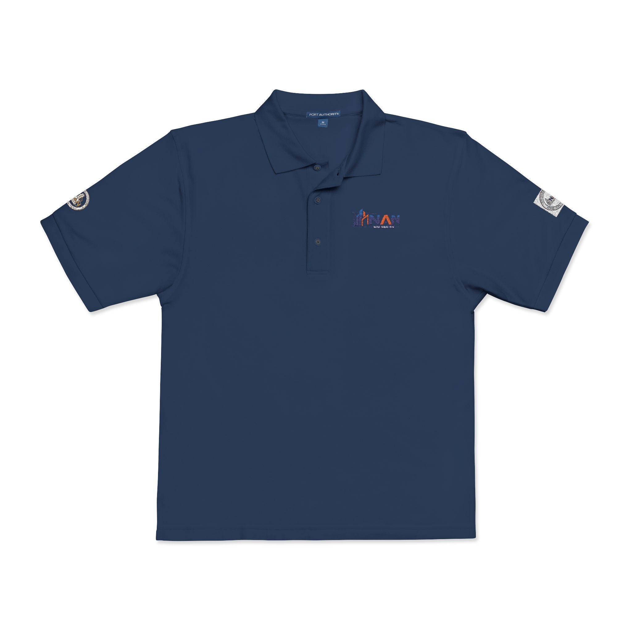 Embroidered Polo Shirt — Colorful Team Logo Work Polo