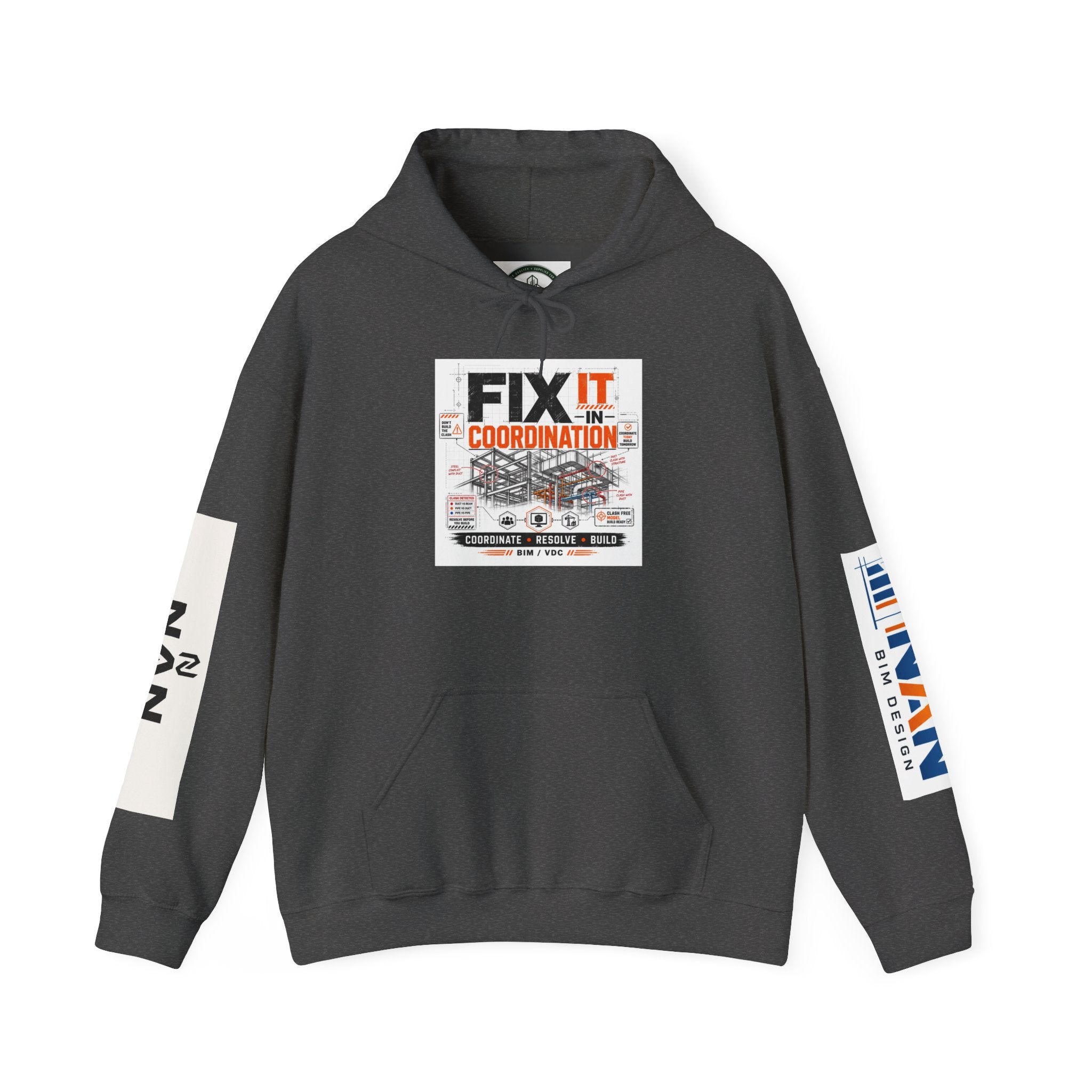 FIX IT IN CORDINATION Hoodie — NAN First Time Logo Pullover