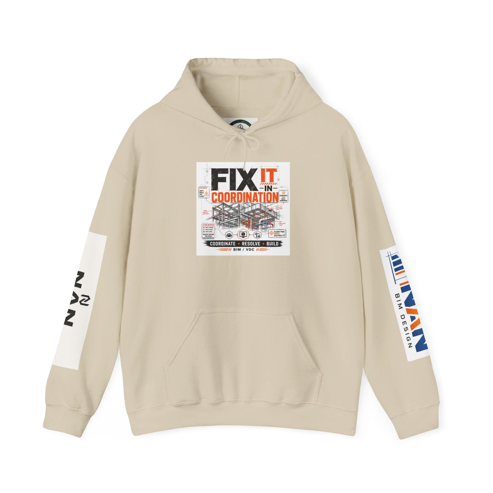 FIX IT IN CORDINATION Hoodie — NAN First Time Logo Pullover