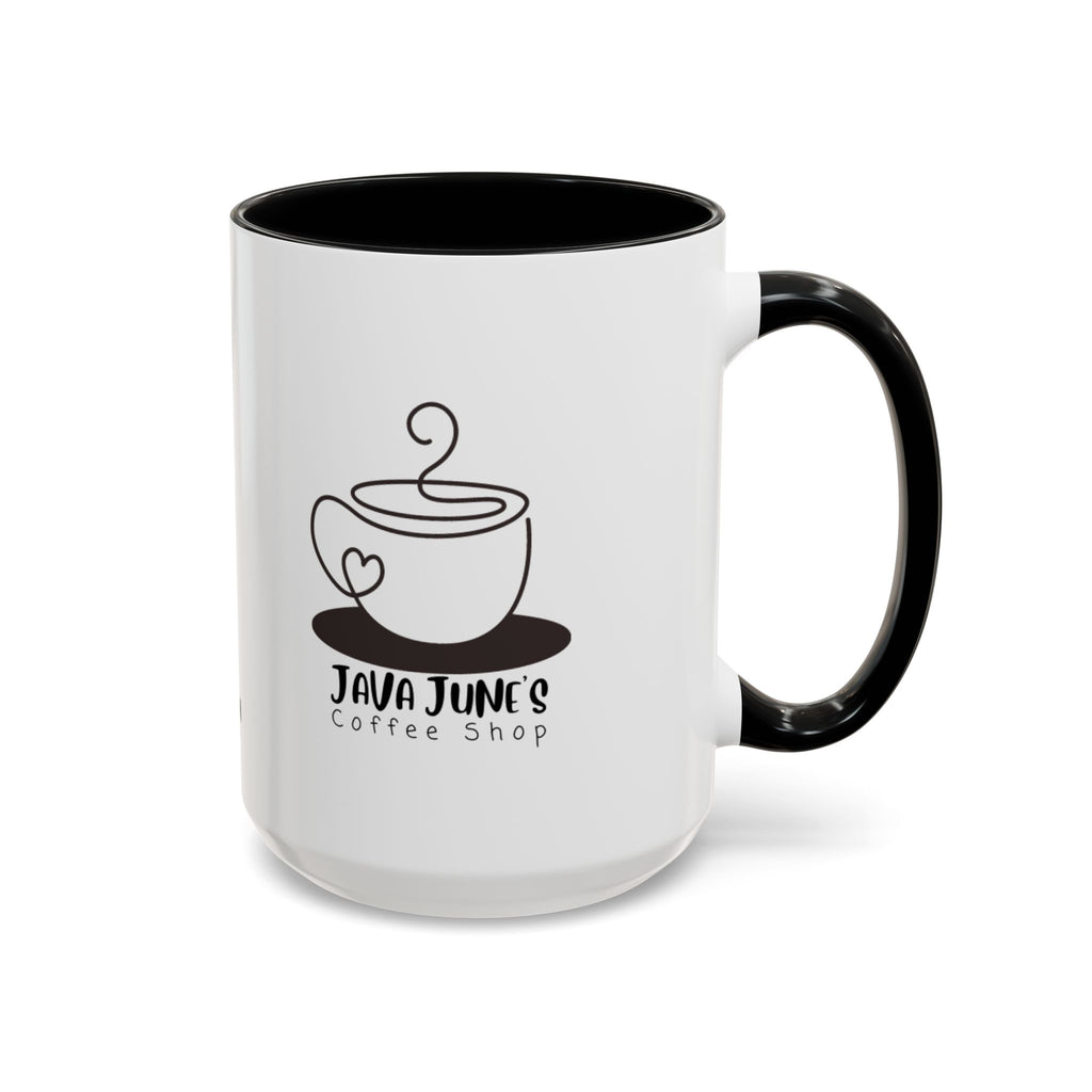 Java June’s Coffee Shop Accent Mug — 11/15oz Ceramic Coffee Cup