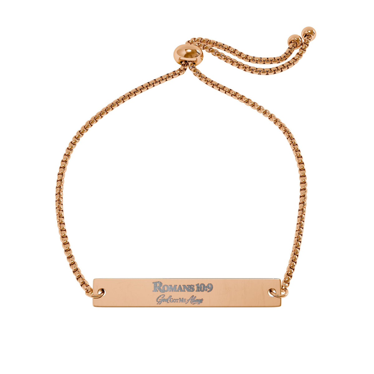 Engravable Adjustable Bar Bracelet — Personalized Nameplate Jewelry
