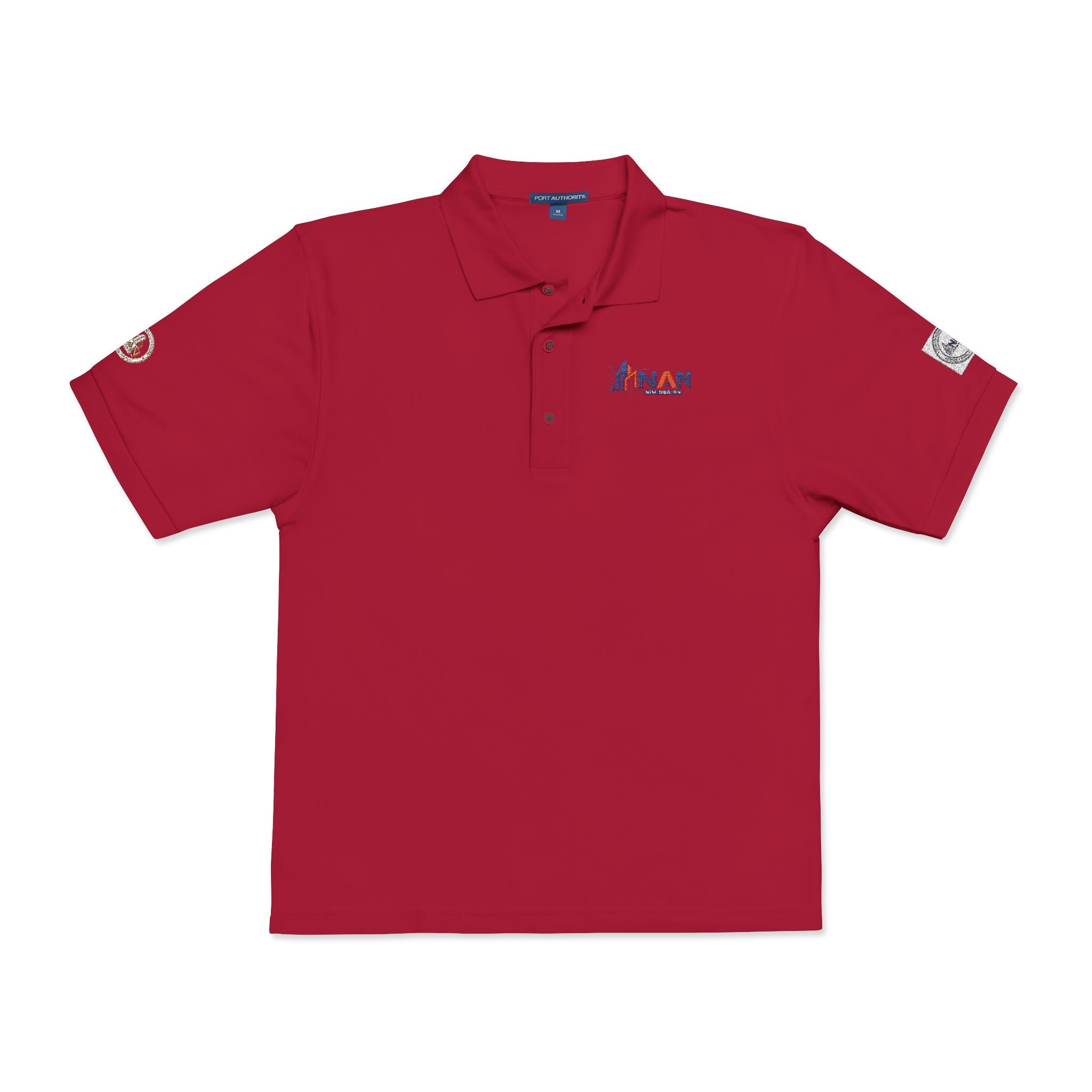 Embroidered Polo Shirt — Colorful Team Logo Work Polo