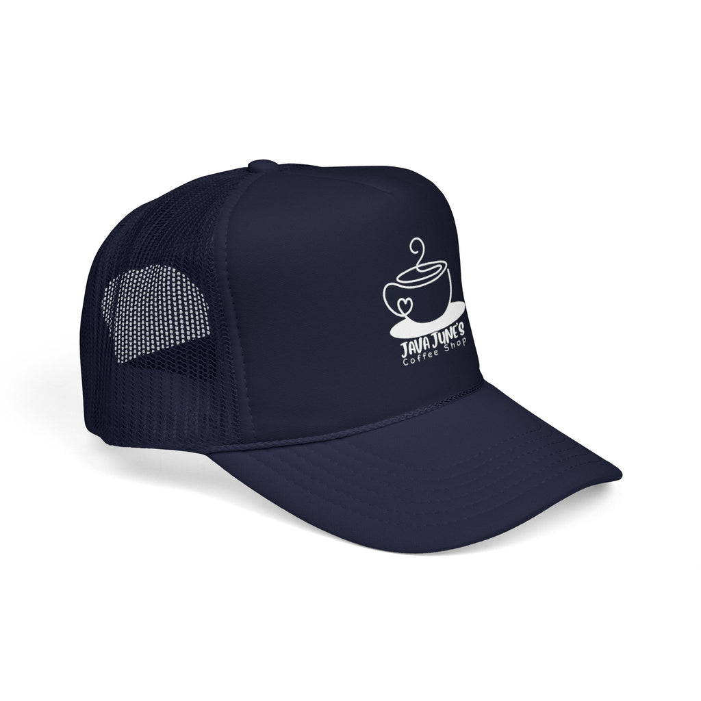 Coffee Shop Trucker Hat – Java June’s Logo Foam Cap