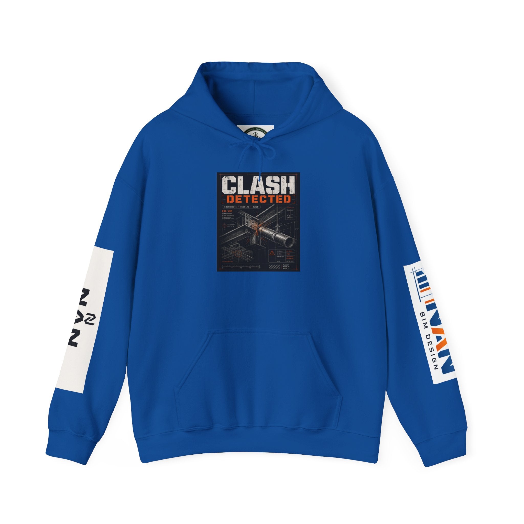 Clash Detected Graphic Hoodie — NAN Logo Streetwear