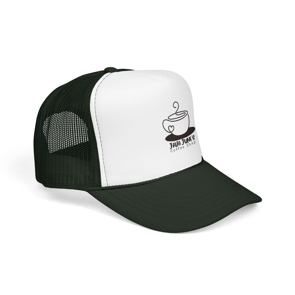 Coffee Shop Trucker Hat – Java June’s Logo Foam Cap