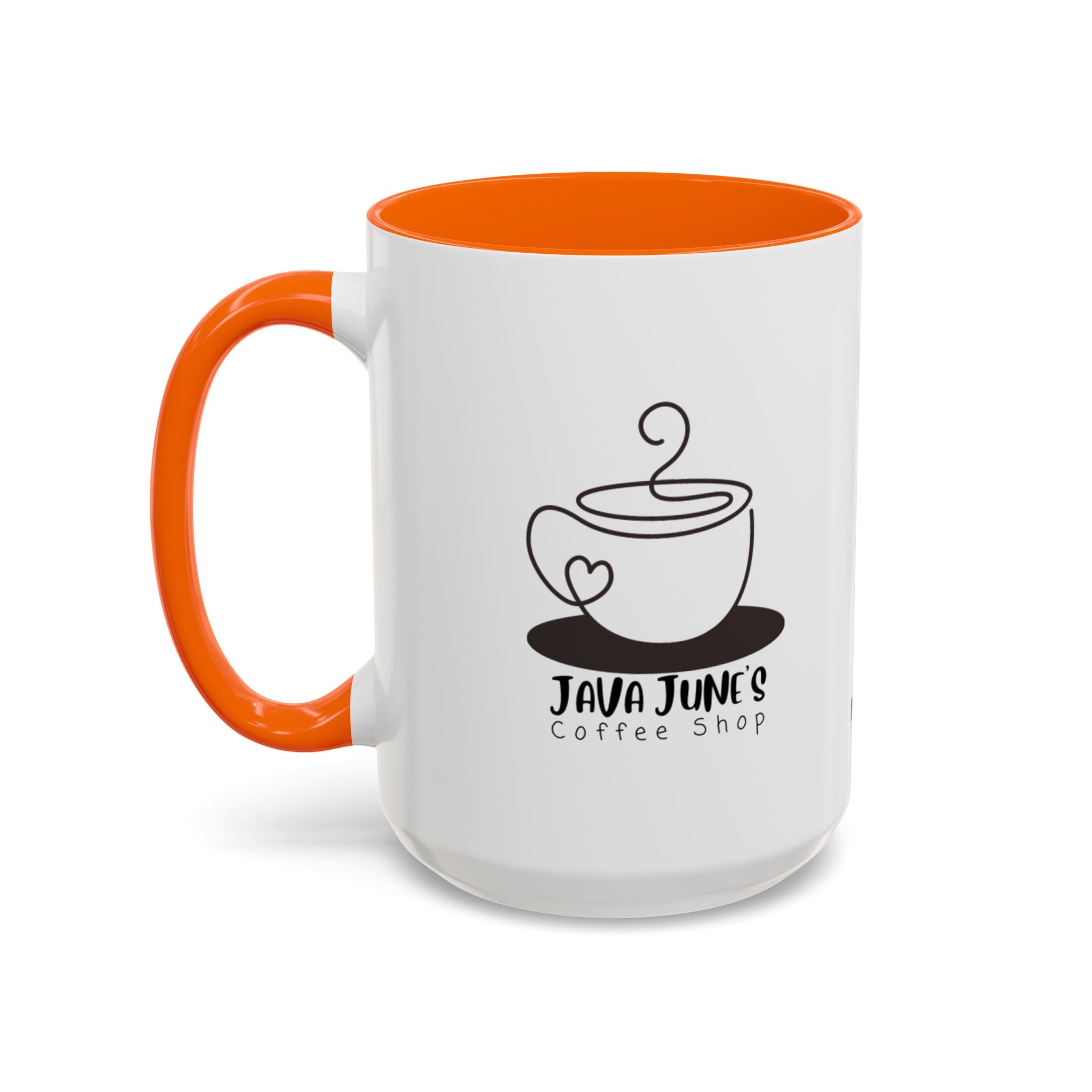 Java June’s Coffee Shop Accent Mug — 11/15oz Ceramic Coffee Cup