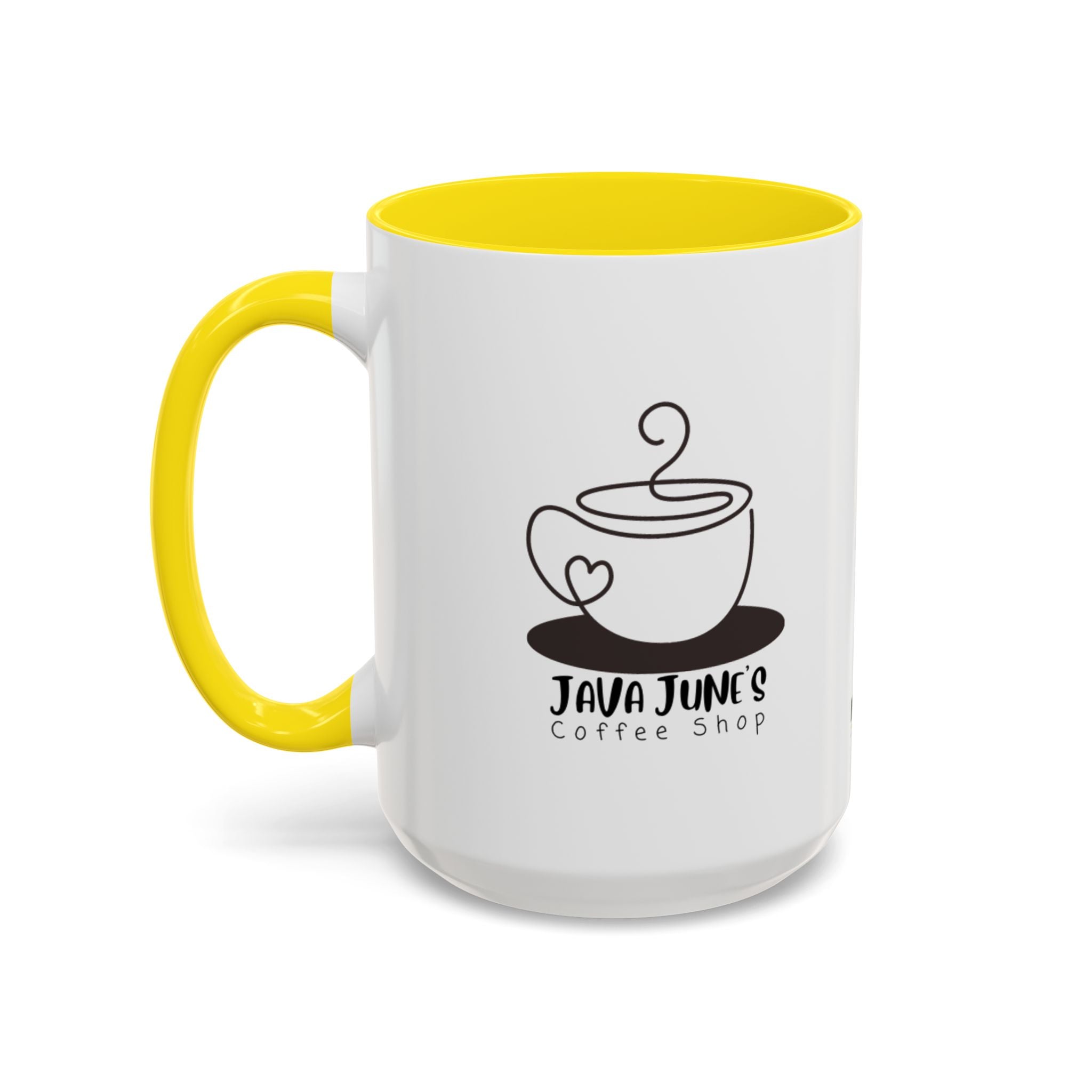 Java June’s Coffee Shop Accent Mug — 11/15oz Ceramic Coffee Cup