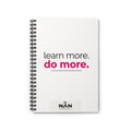 Spiral Notebook — "learn more. do more." Motivational Ruled Journal