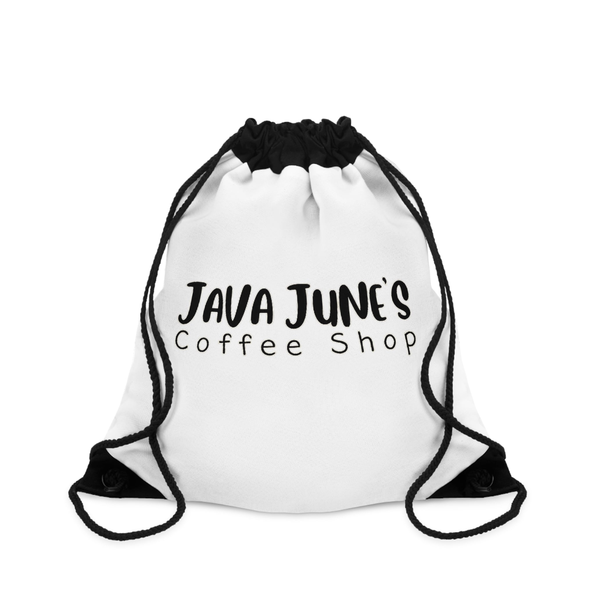 Drawstring Bag — Java June's Coffee Shop Logo Gym Sack