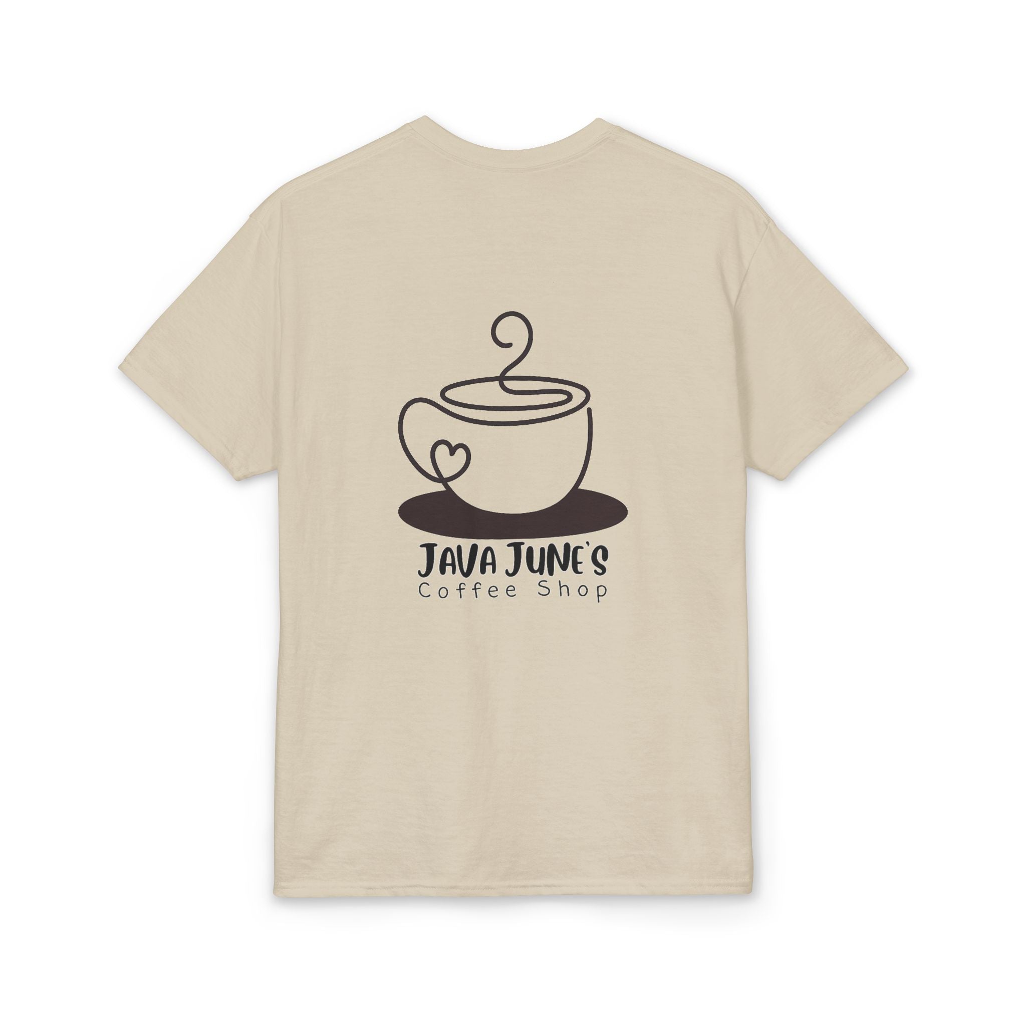 PREMIUM DRAFT Coffee Shop T-Shirt – "Java June's Coffee Shop" Logo Tee