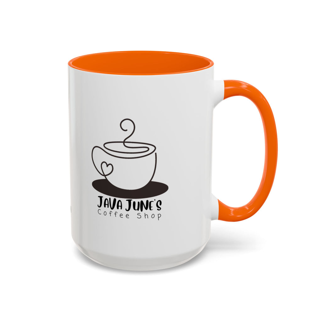 Java June’s Coffee Shop Accent Mug — 11/15oz Ceramic Coffee Cup