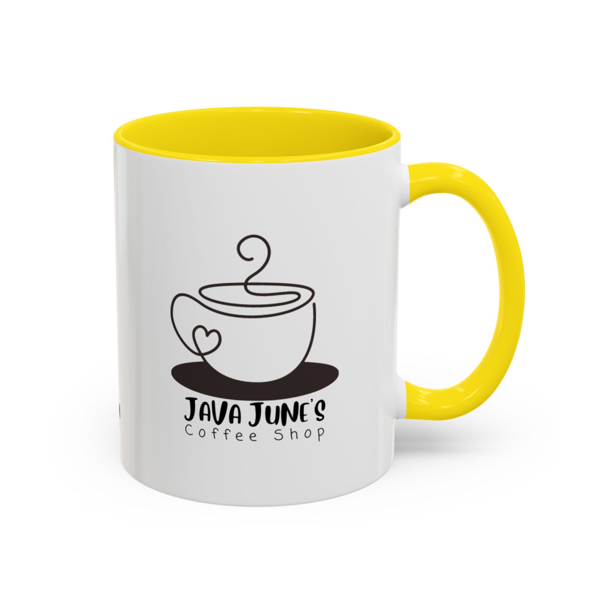 Java June’s Coffee Shop Accent Mug — 11/15oz Ceramic Coffee Cup
