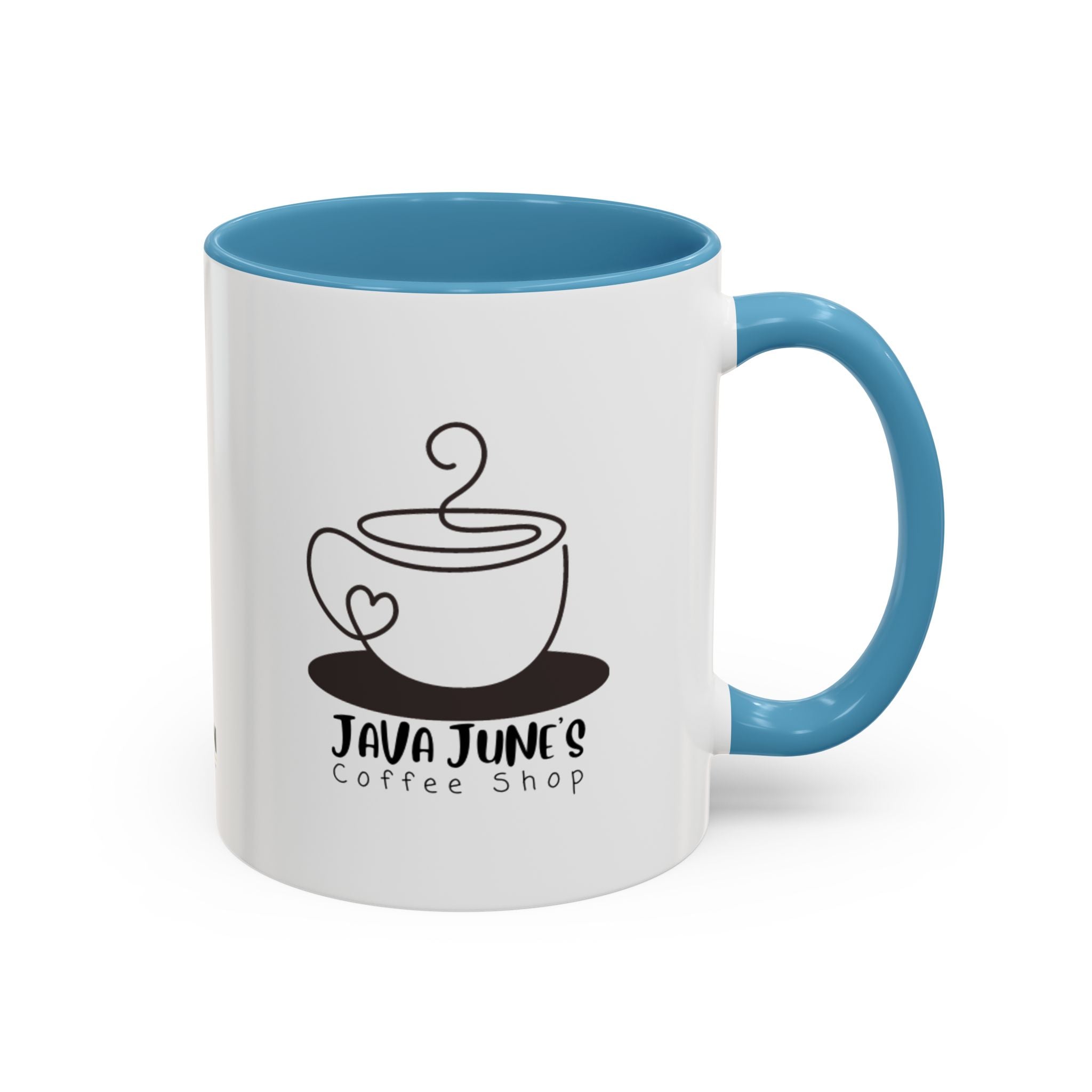 Java June’s Coffee Shop Accent Mug — 11/15oz Ceramic Coffee Cup