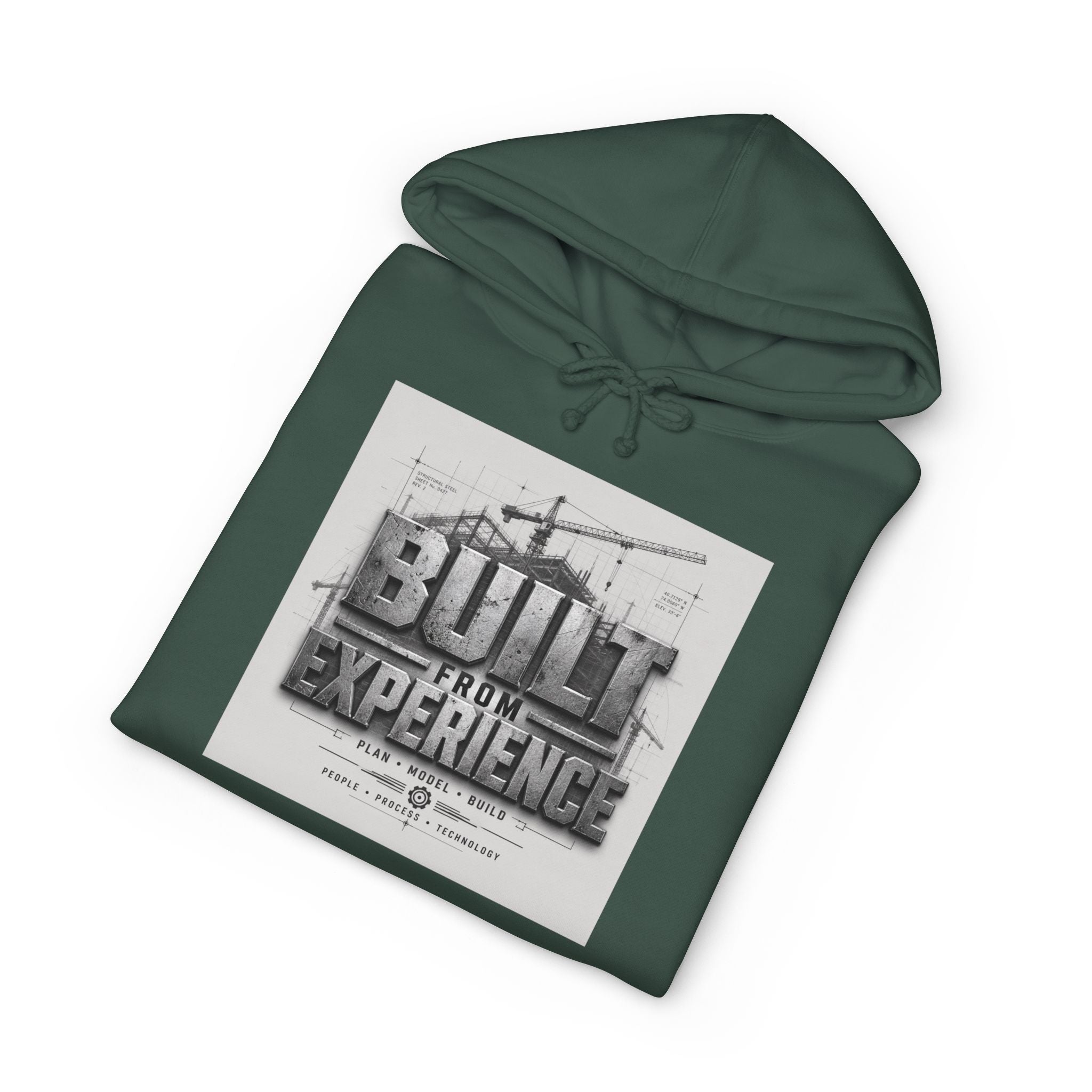 Hoodie — "Built From Experience" Minimalist Crew: Established 2026 Hooded Sweatshirt