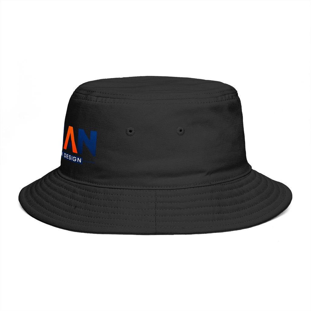 Bucket Hat — NAN BIM Design Logo Embroidered Brown Bucket Hat