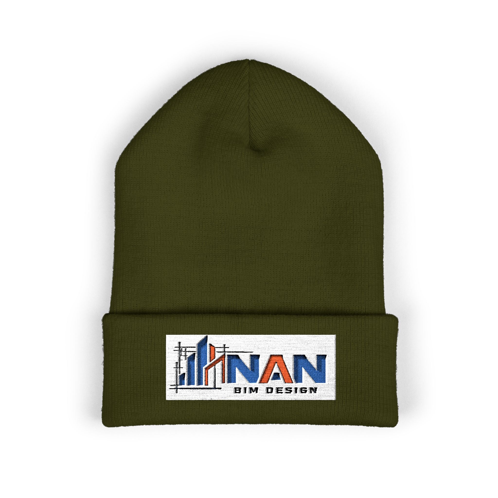 Embroidered "Nan" Classic Cuffed Beanie — Cozy Winter Hat for Grandmother Gifts