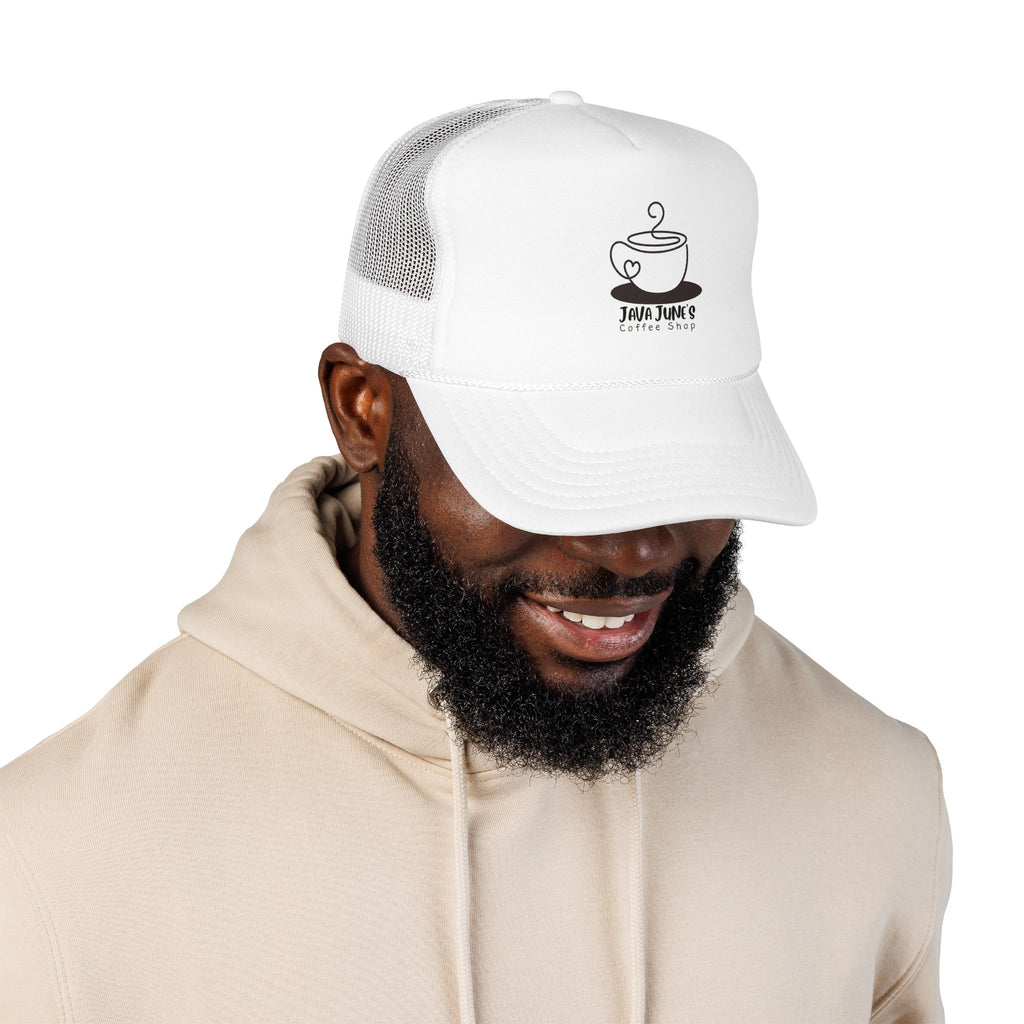 Coffee Shop Trucker Hat – Java June’s Logo Foam Cap