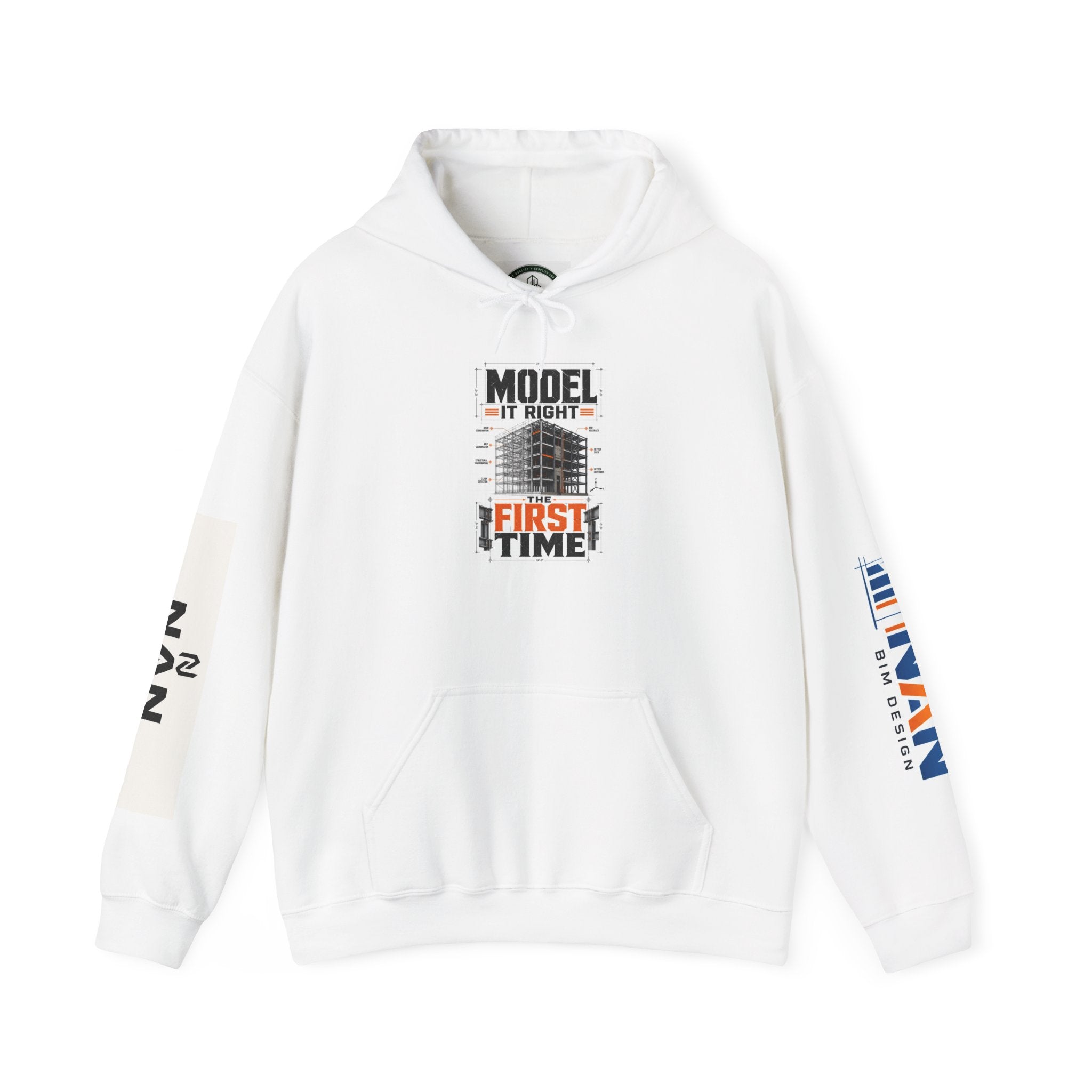 Model It Right Hoodie — NAN First Time Logo Pullover