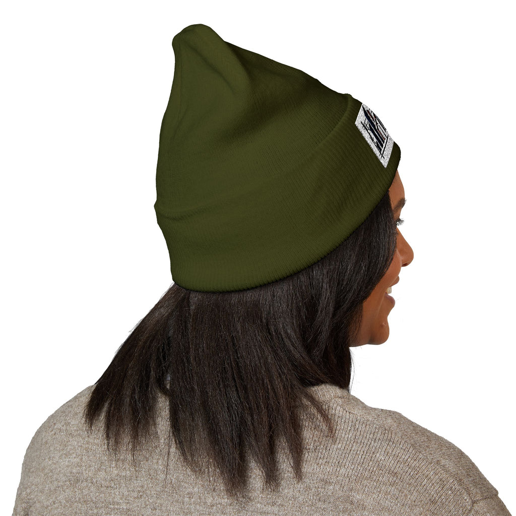 Embroidered "Nan" Classic Cuffed Beanie — Cozy Winter Hat for Grandmother Gifts