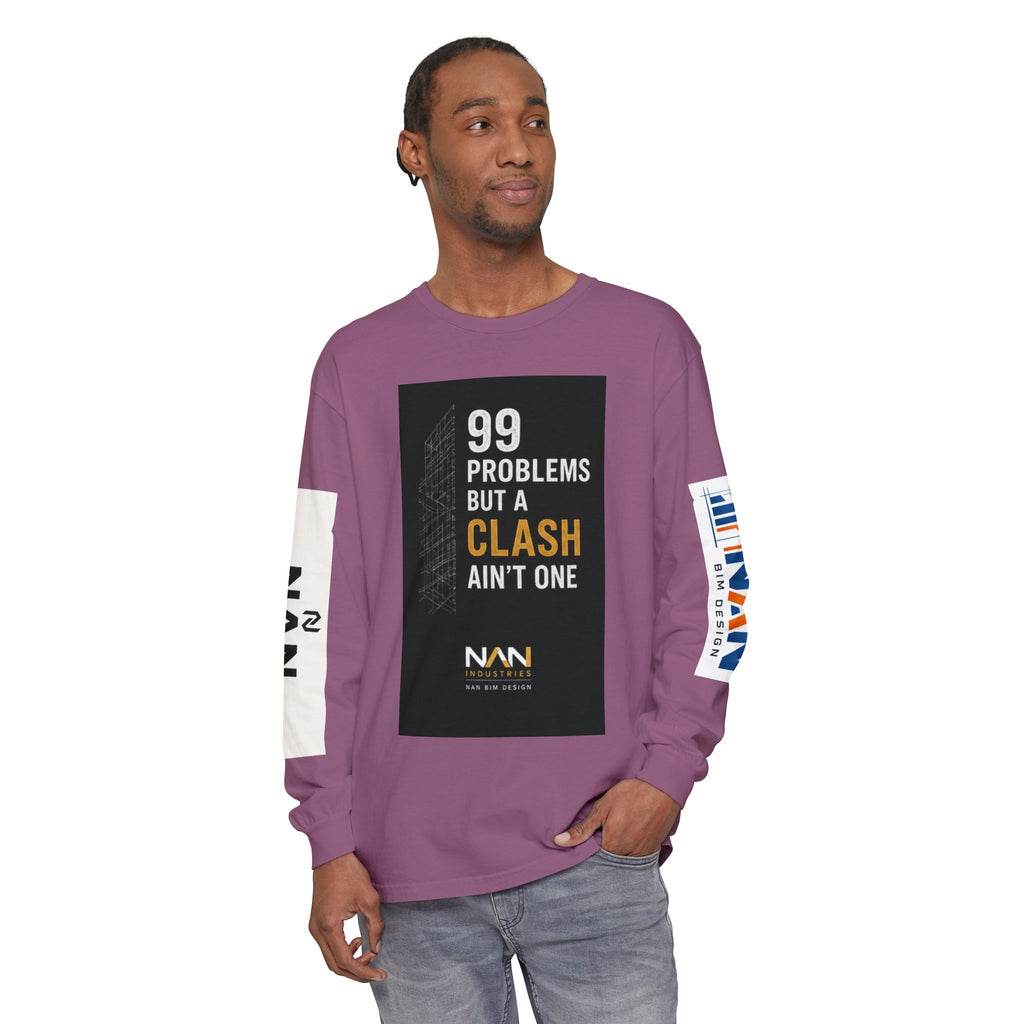 99 Problems But A Clash Ain’t One Long Sleeve Tee — NAN BIM Design Logo Shirt