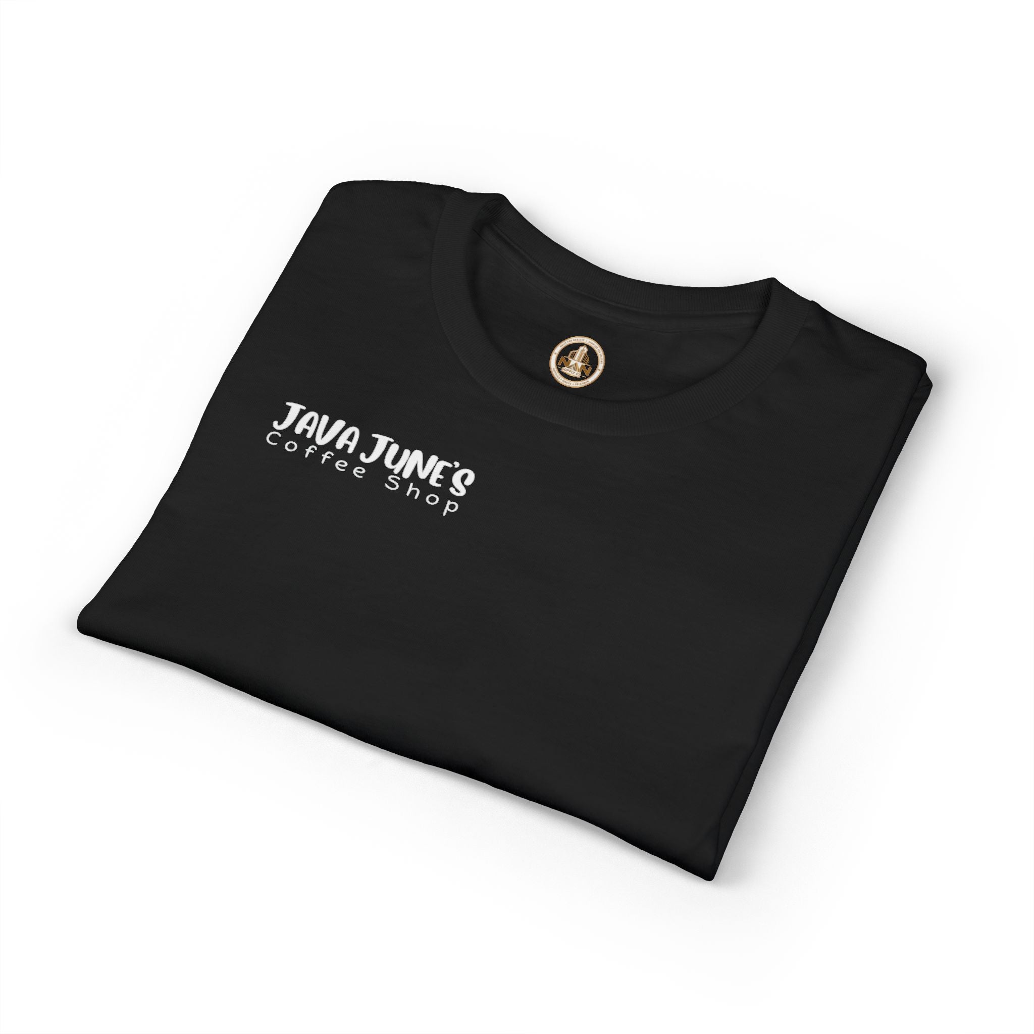PREMIUM DRAFT Coffee Shop T-Shirt – "Java June's Coffee Shop" Logo Tee