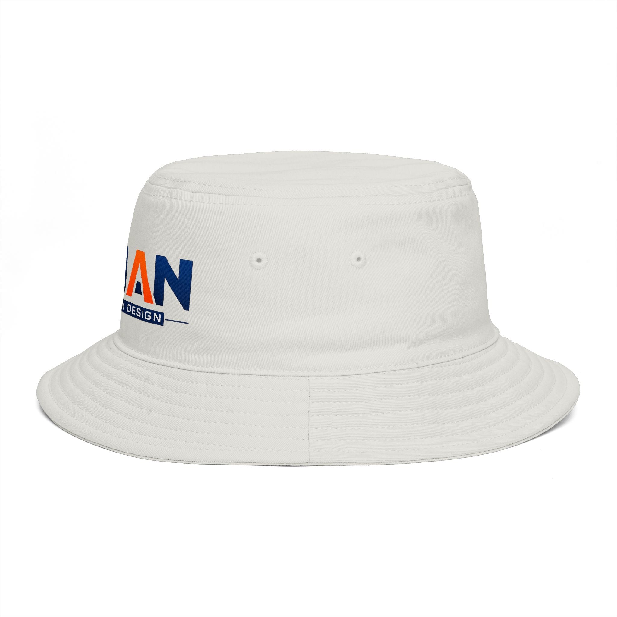 Bucket Hat — NAN BIM Design Logo Embroidered Brown Bucket Hat