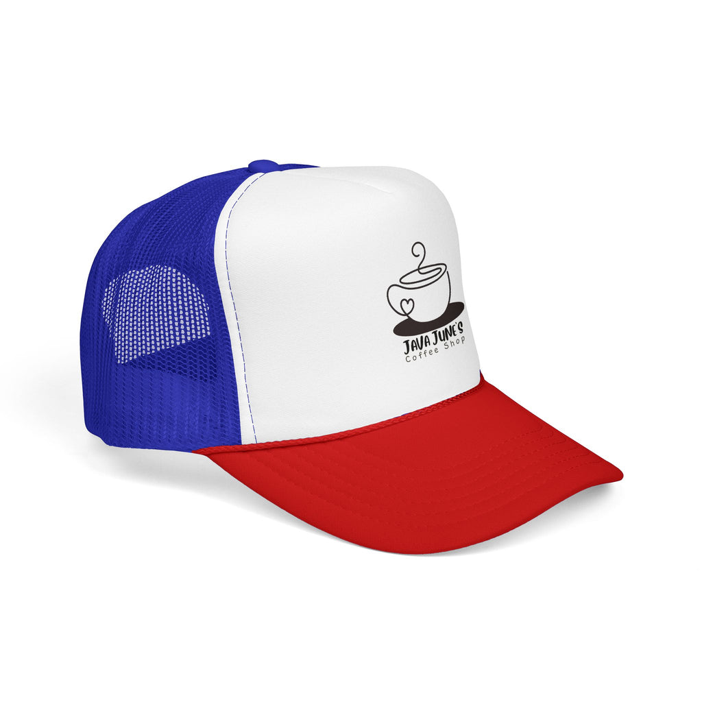 Coffee Shop Trucker Hat – Java June’s Logo Foam Cap