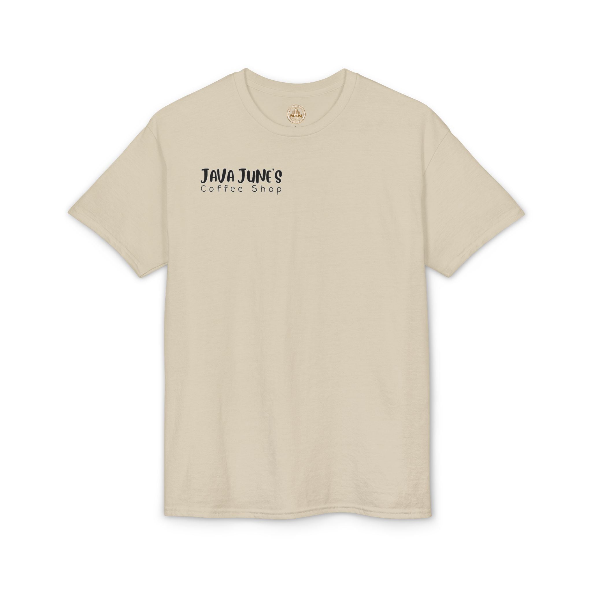 PREMIUM DRAFT Coffee Shop T-Shirt – "Java June's Coffee Shop" Logo Tee