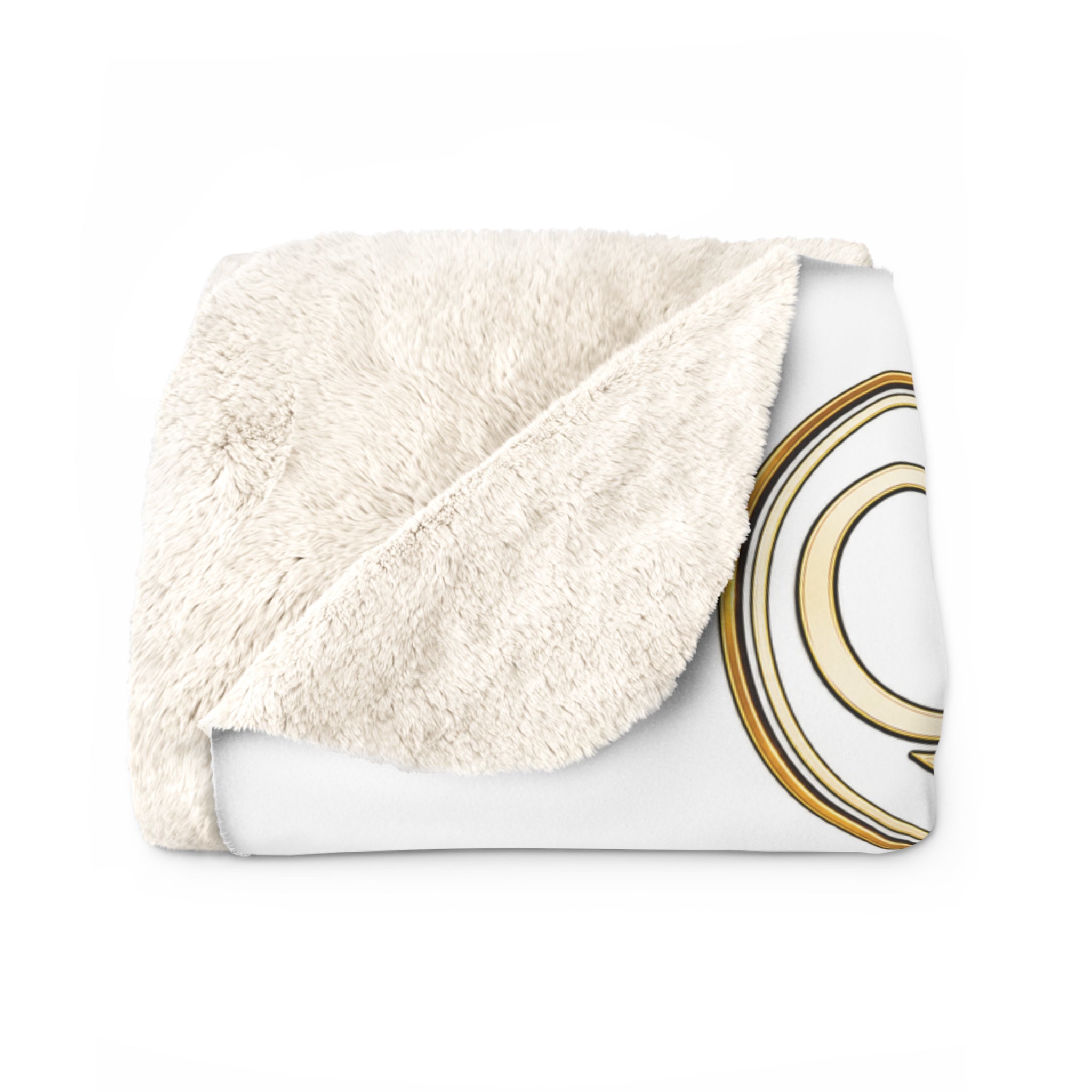 Sherpa Fleece Blanket — NAN BIM Design Logo Plush Throw for Construction Professionals