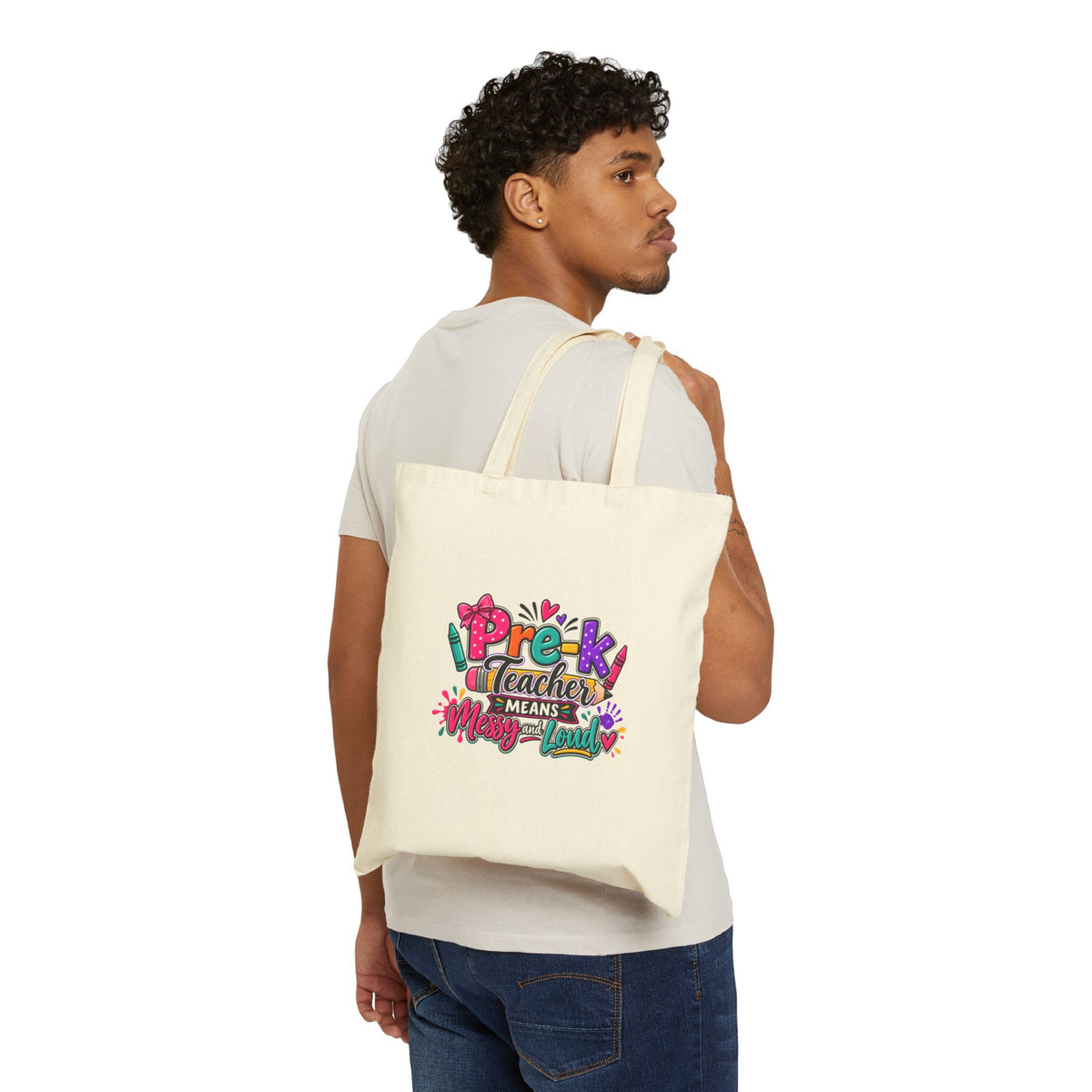 Pre-K Teacher Means Many Treats Canvas Tote